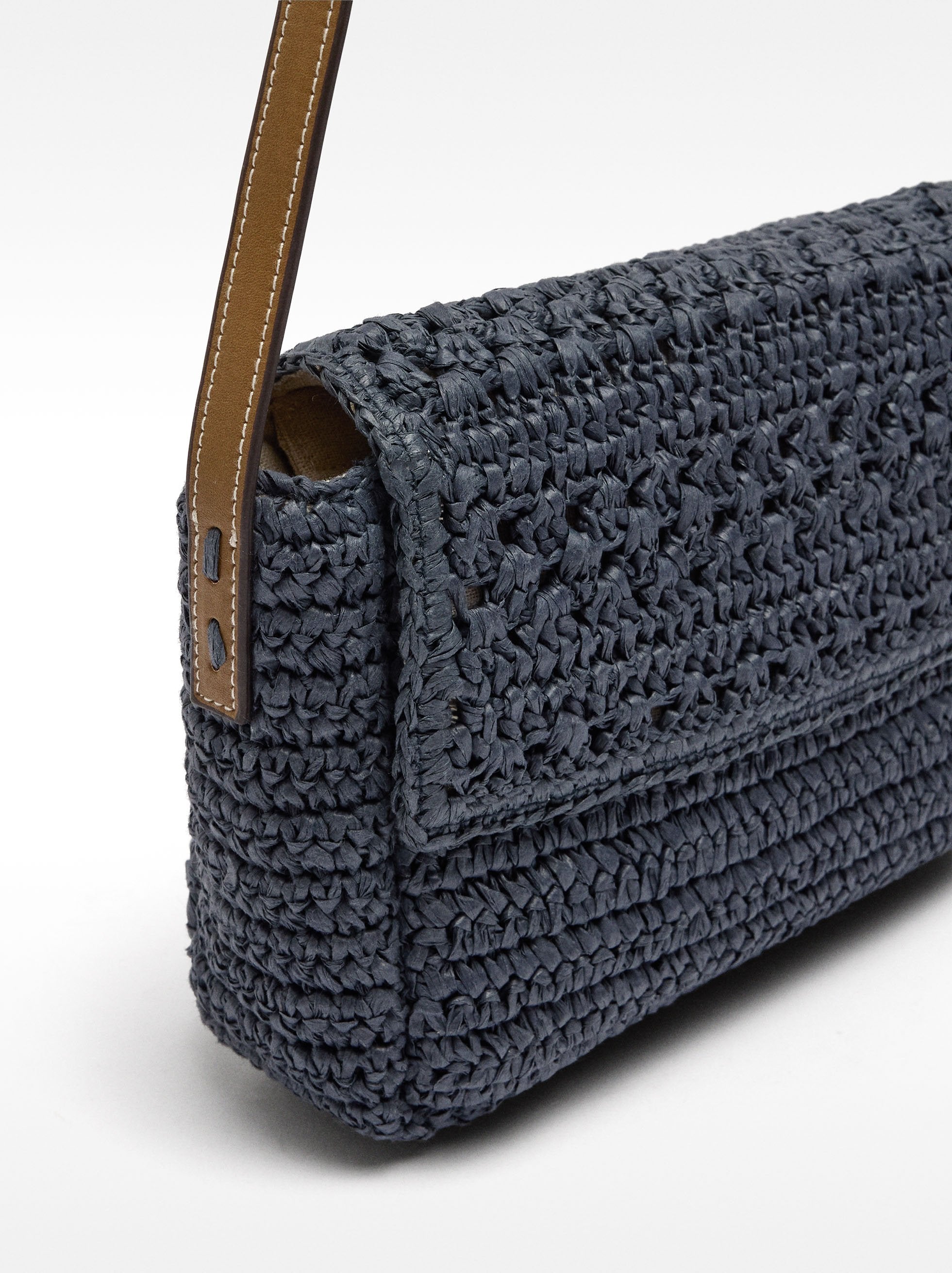 Bolso De Bandolera Efecto Rafia