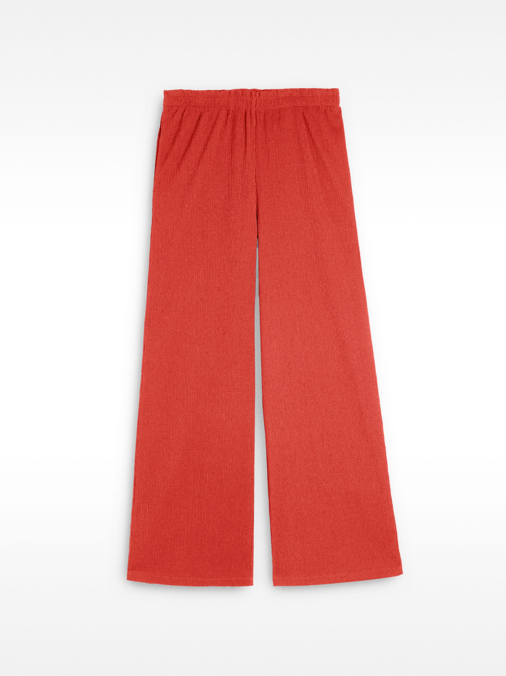 Pantalón Con Textura Y Cintura Elástica