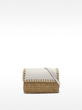 Bolso Bandolera De Efecto Rafia Con Solapa