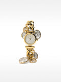 Reloj De Eslabones Con Medallas