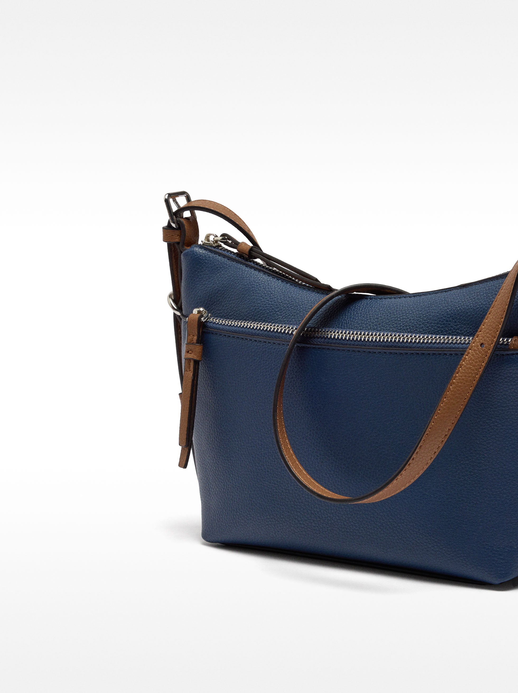 Bolso Bandolera Con Bolsillo Exterior