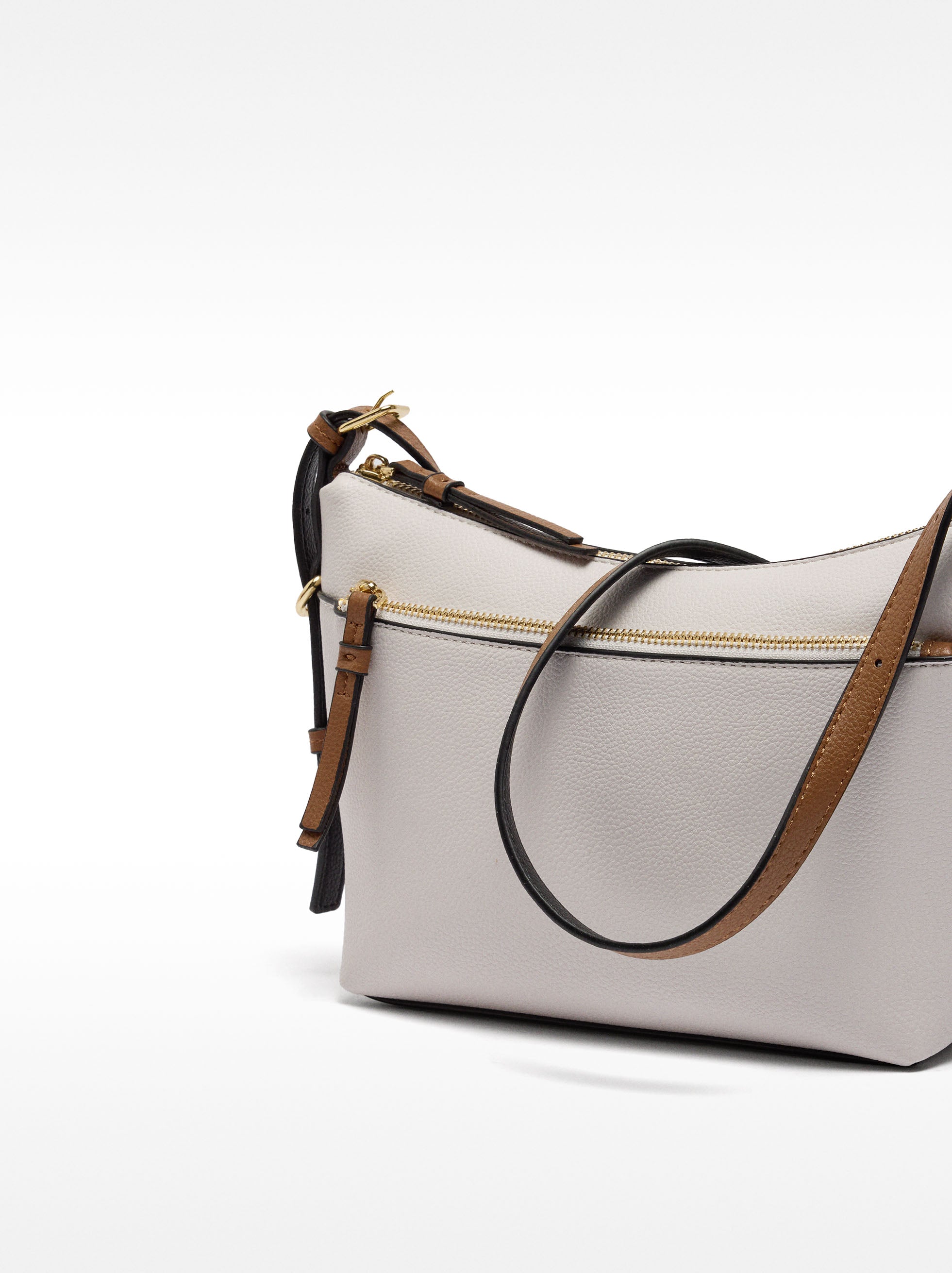 Bolso Bandolera Con Bolsillo Exterior