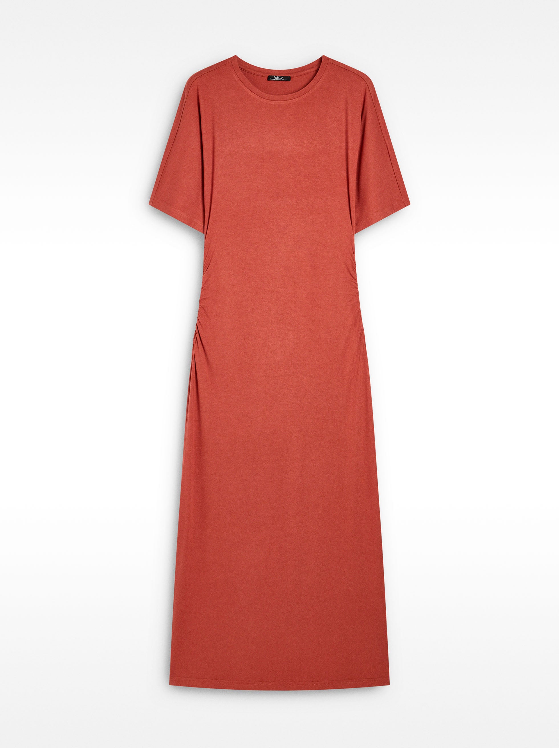 Vestido Largo Con Fruncido