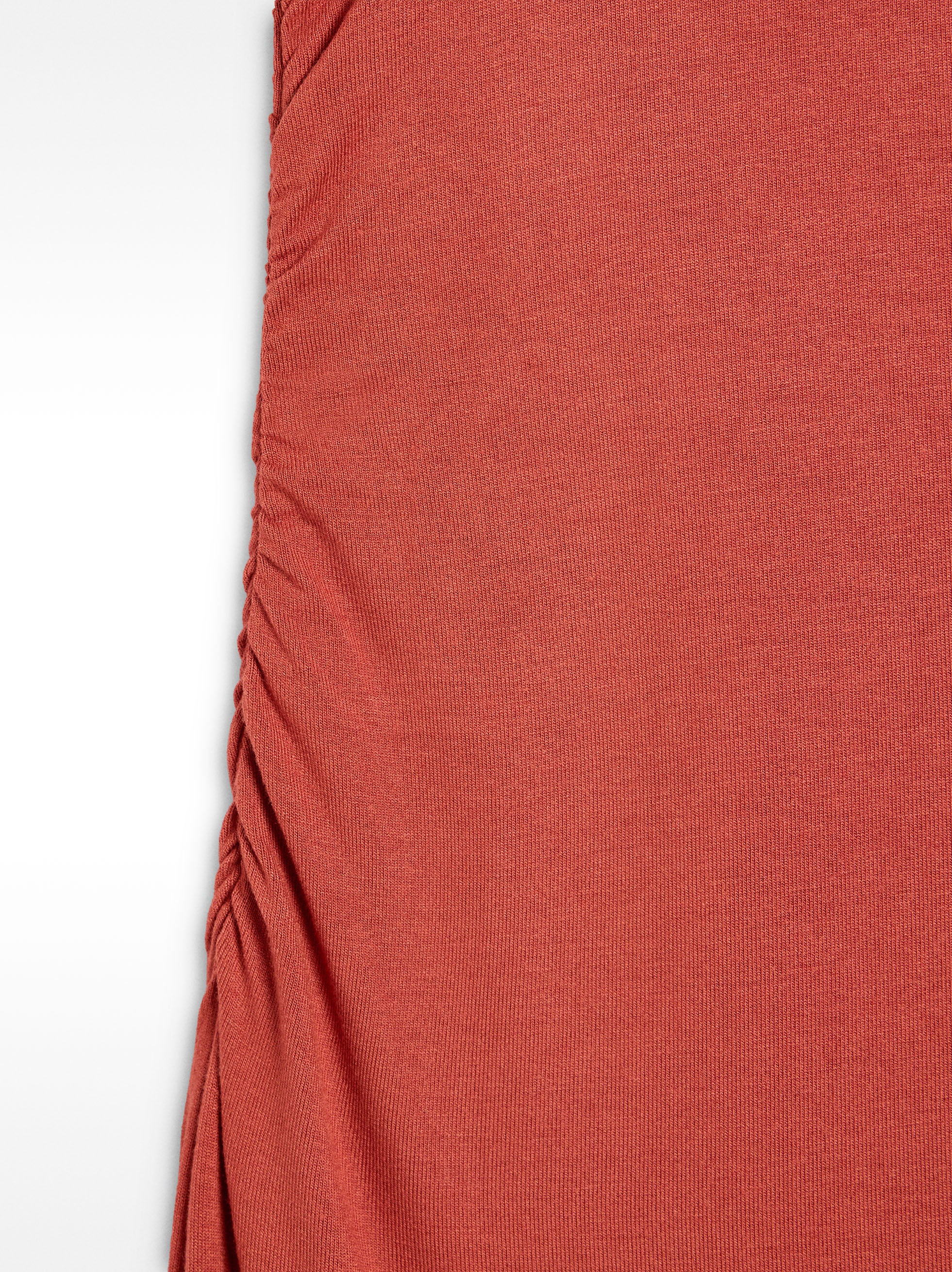 Vestido Largo Con Fruncido