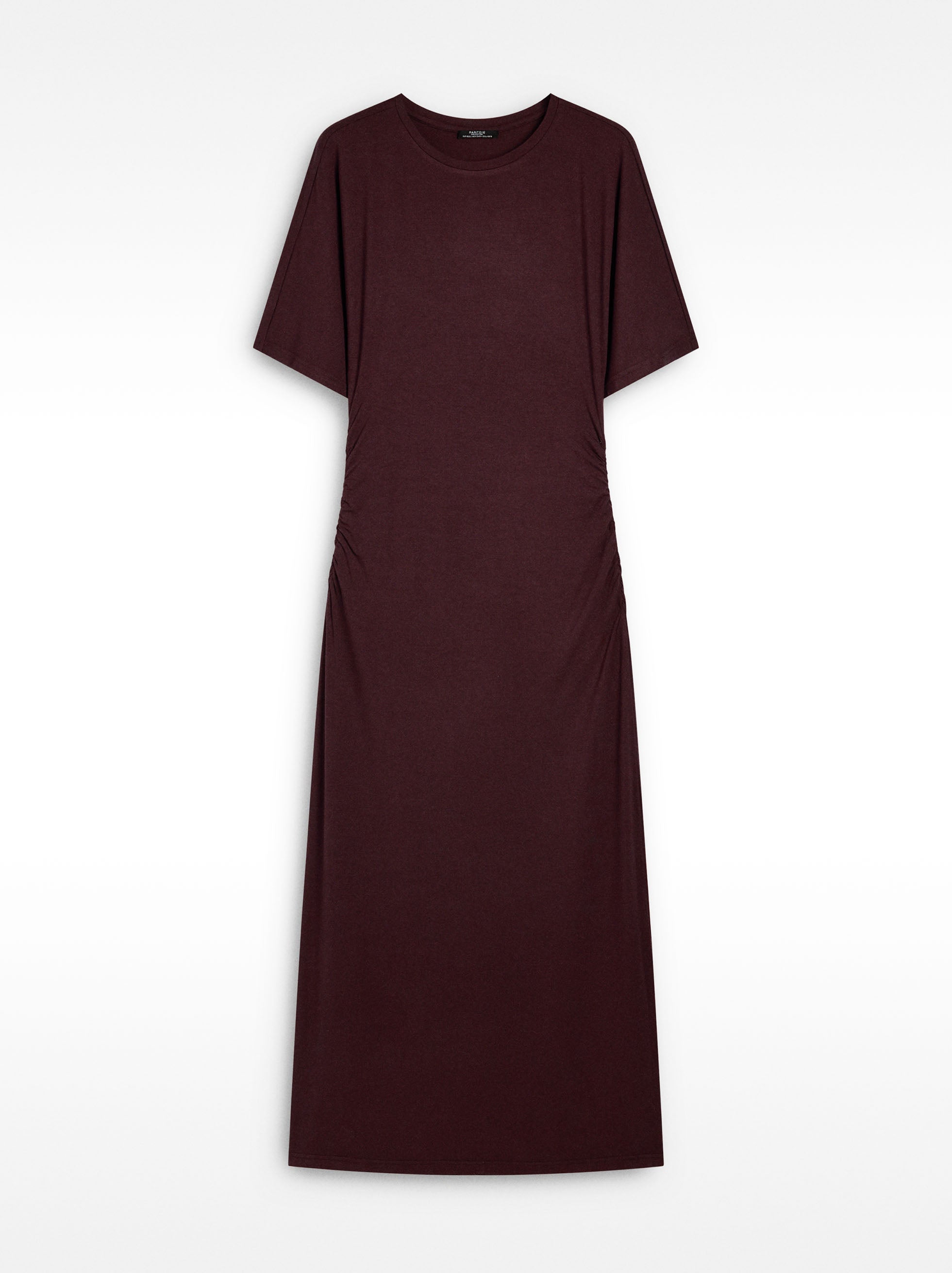 Vestido Largo Con Fruncido