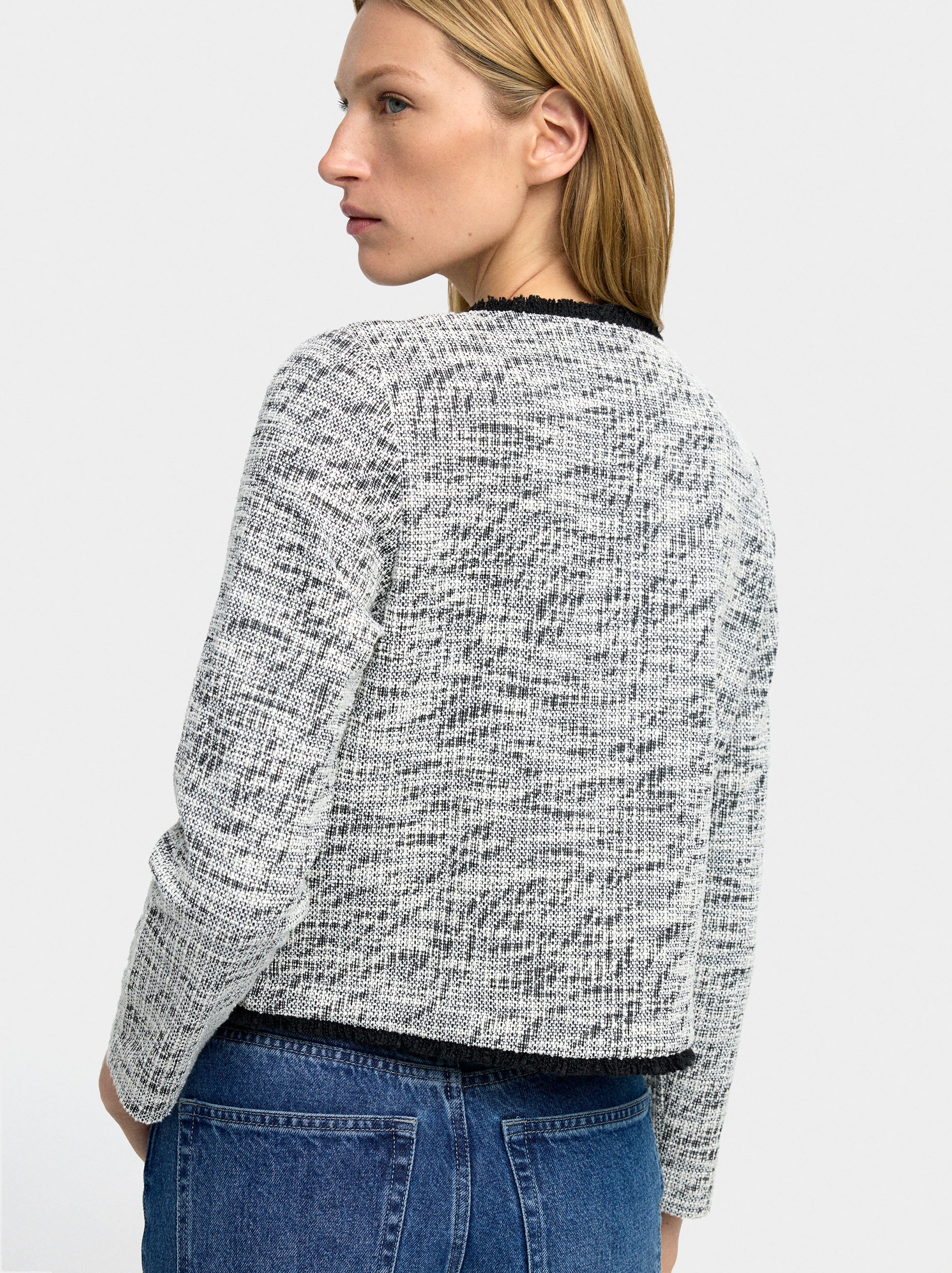 Cárdigan De Punto Textura