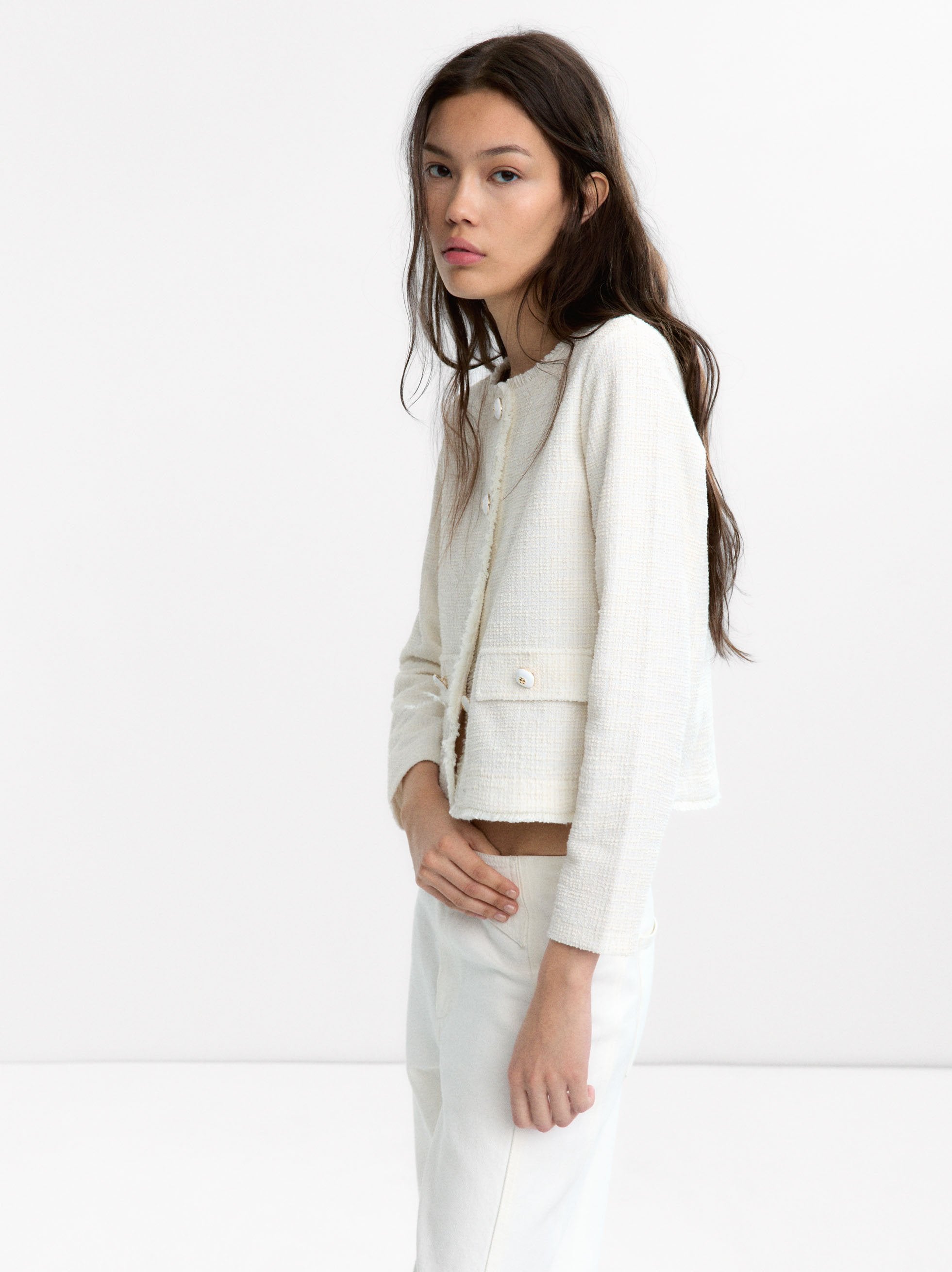 Cárdigan De Punto Textura