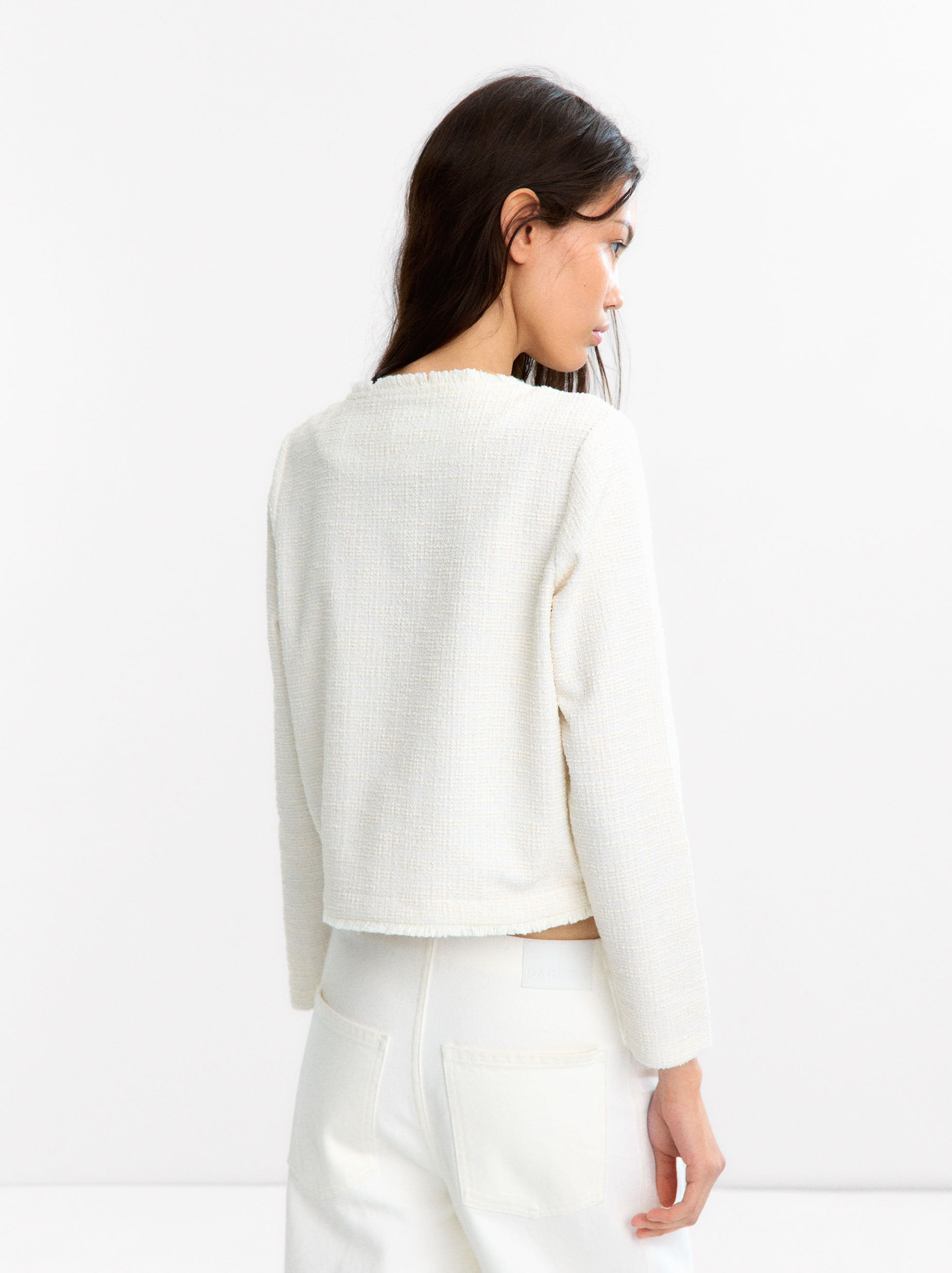 Cárdigan De Punto Textura