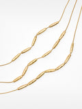 Collar Triple Con Detalles Metálicos