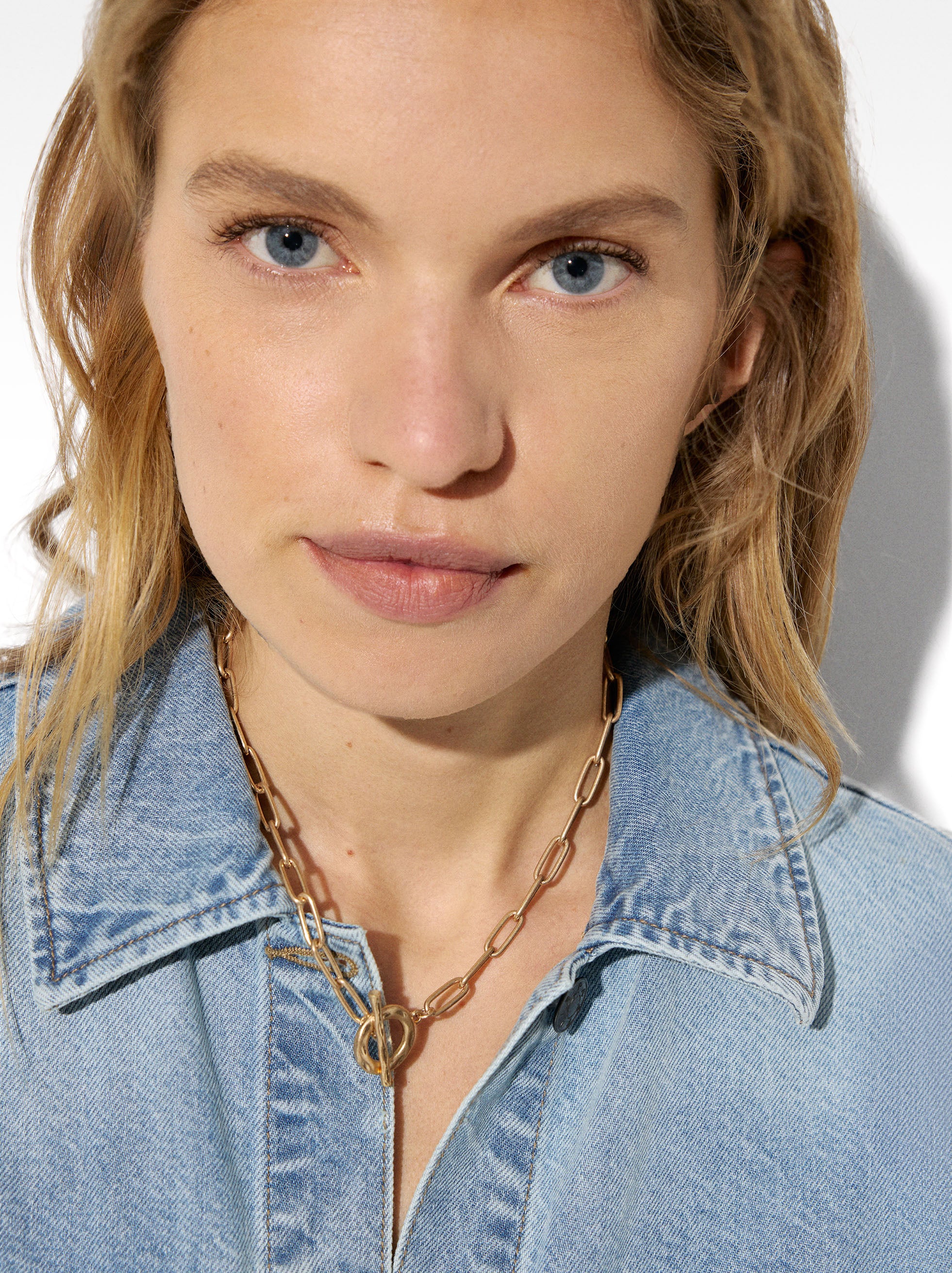 Collar De Eslabones Con Colgante