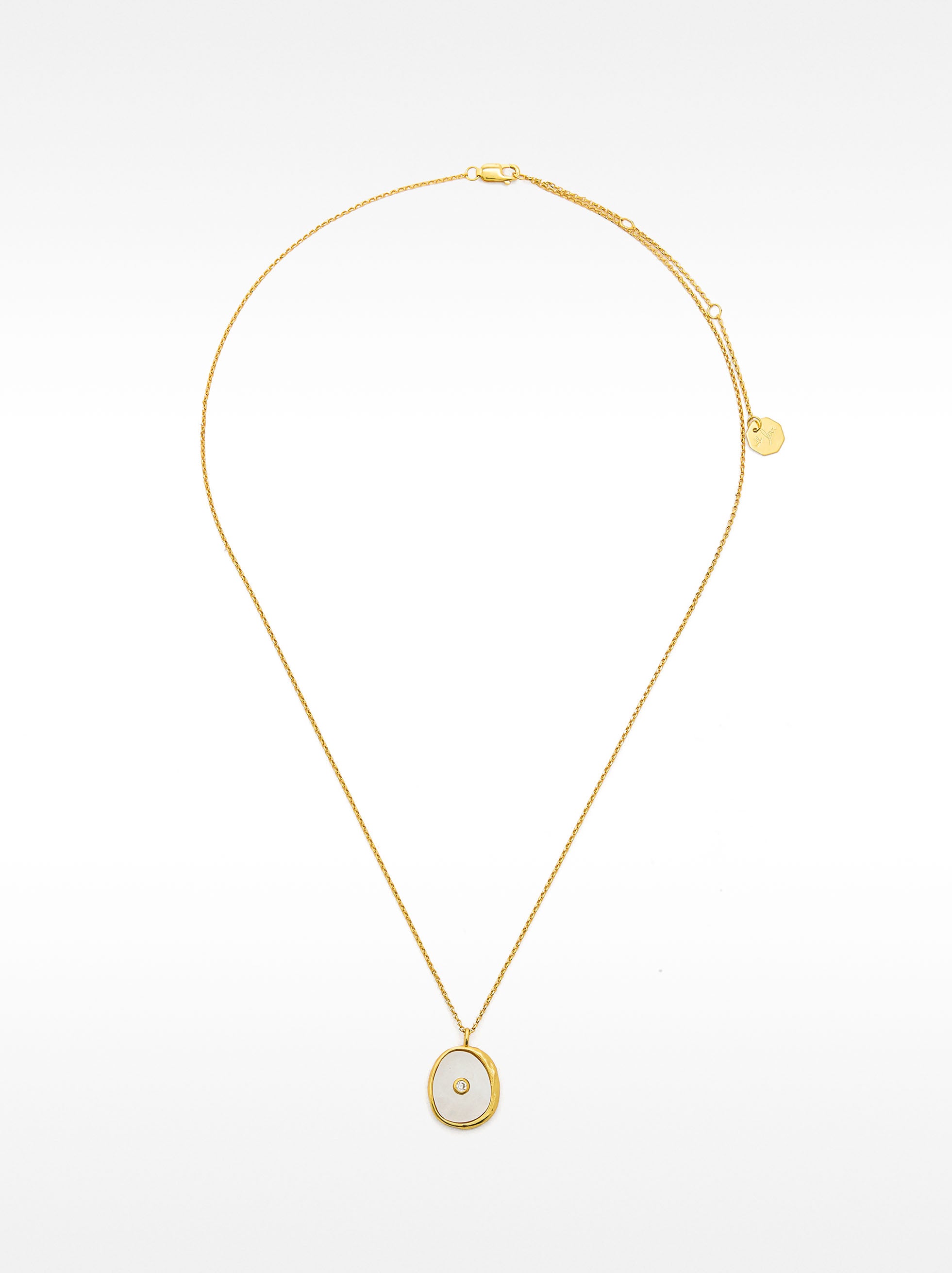 Collar De Perla De Agua Dulce Y Circonita - Plata De Ley 925