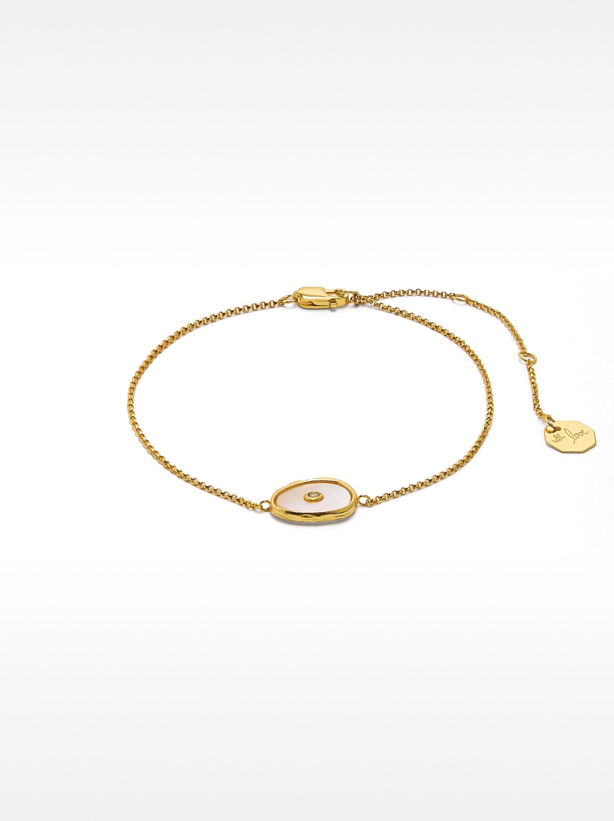 Pulsera De Perla De Agua Dulce Con Circonita - Plata De Ley 925