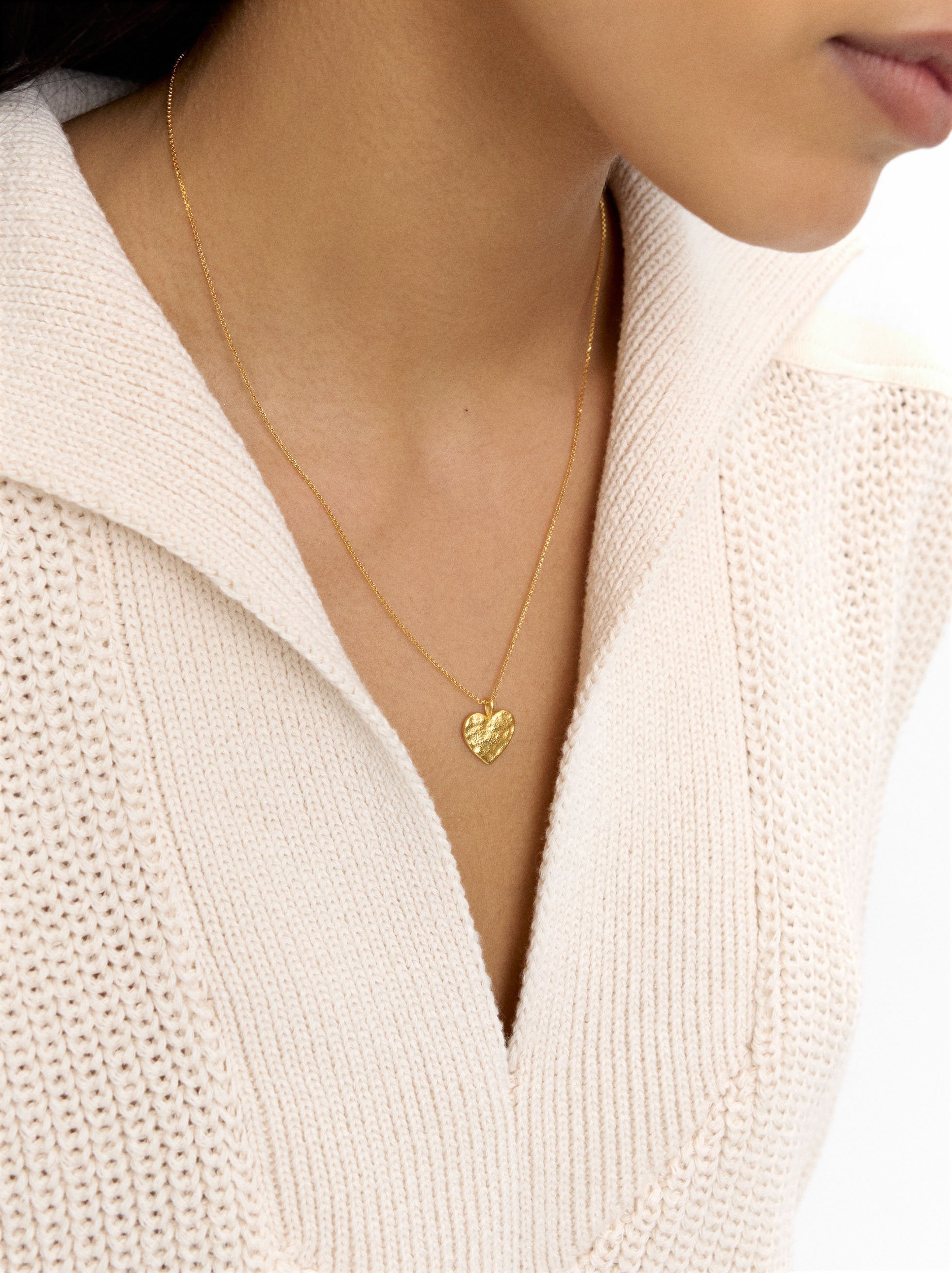 Collar Con Corazón - Plata De Ley 925