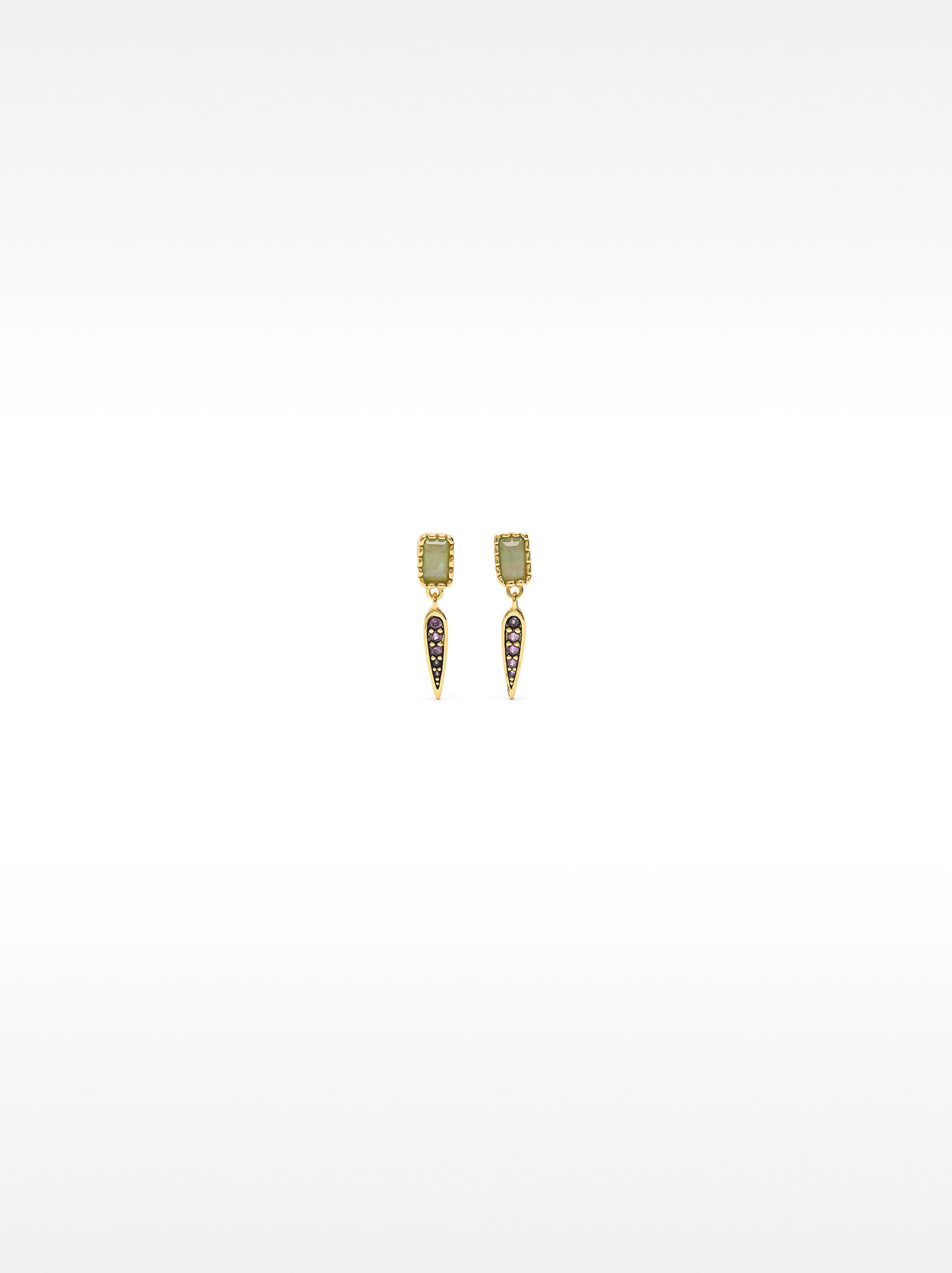 Pendientes Con Circonitas - Plata De Ley 925