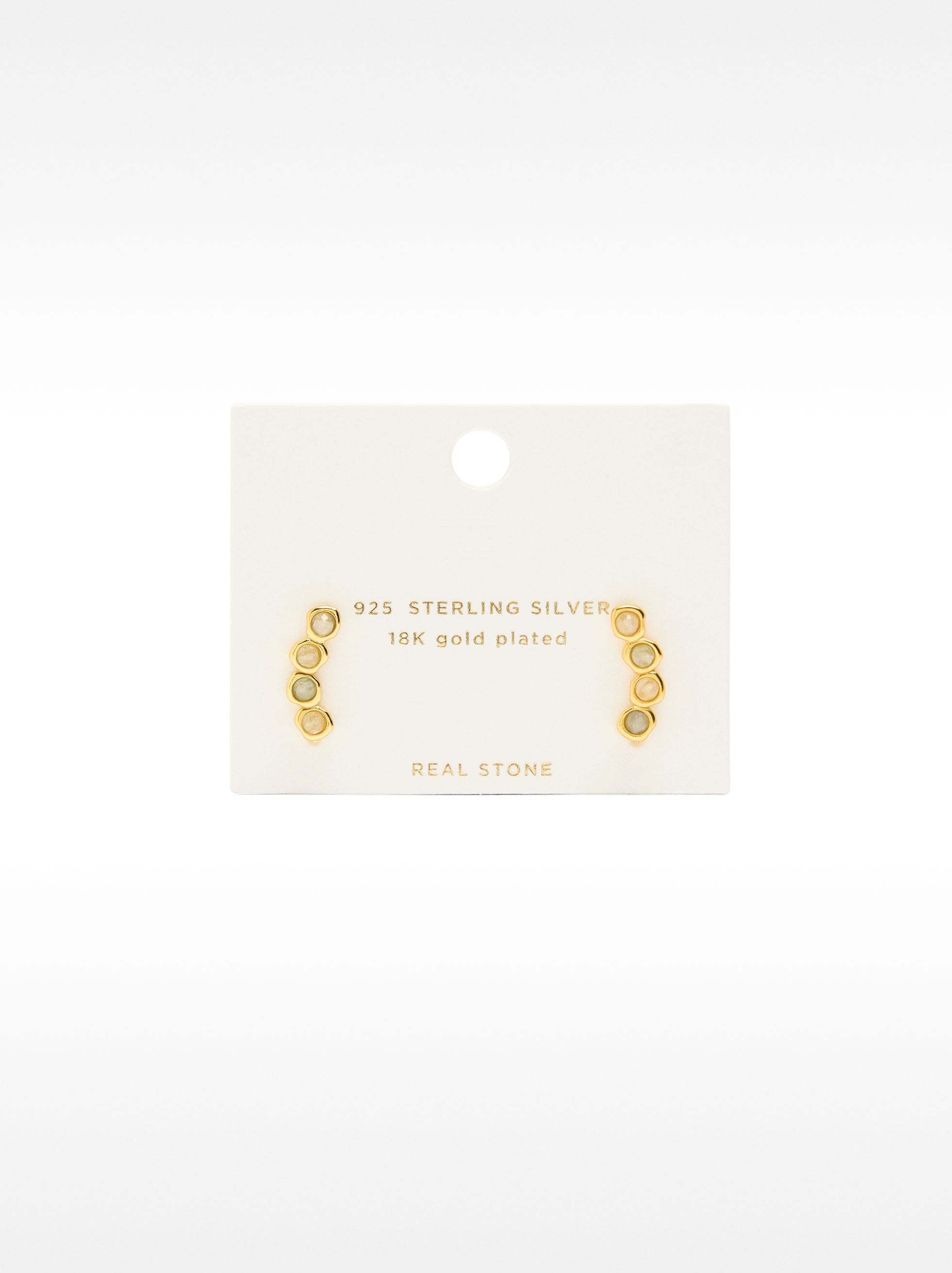 Pendientes Con Circonitas - Plata De Ley 925