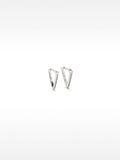Pendientes Triángulos Con Circonitas - Plata De Ley 925