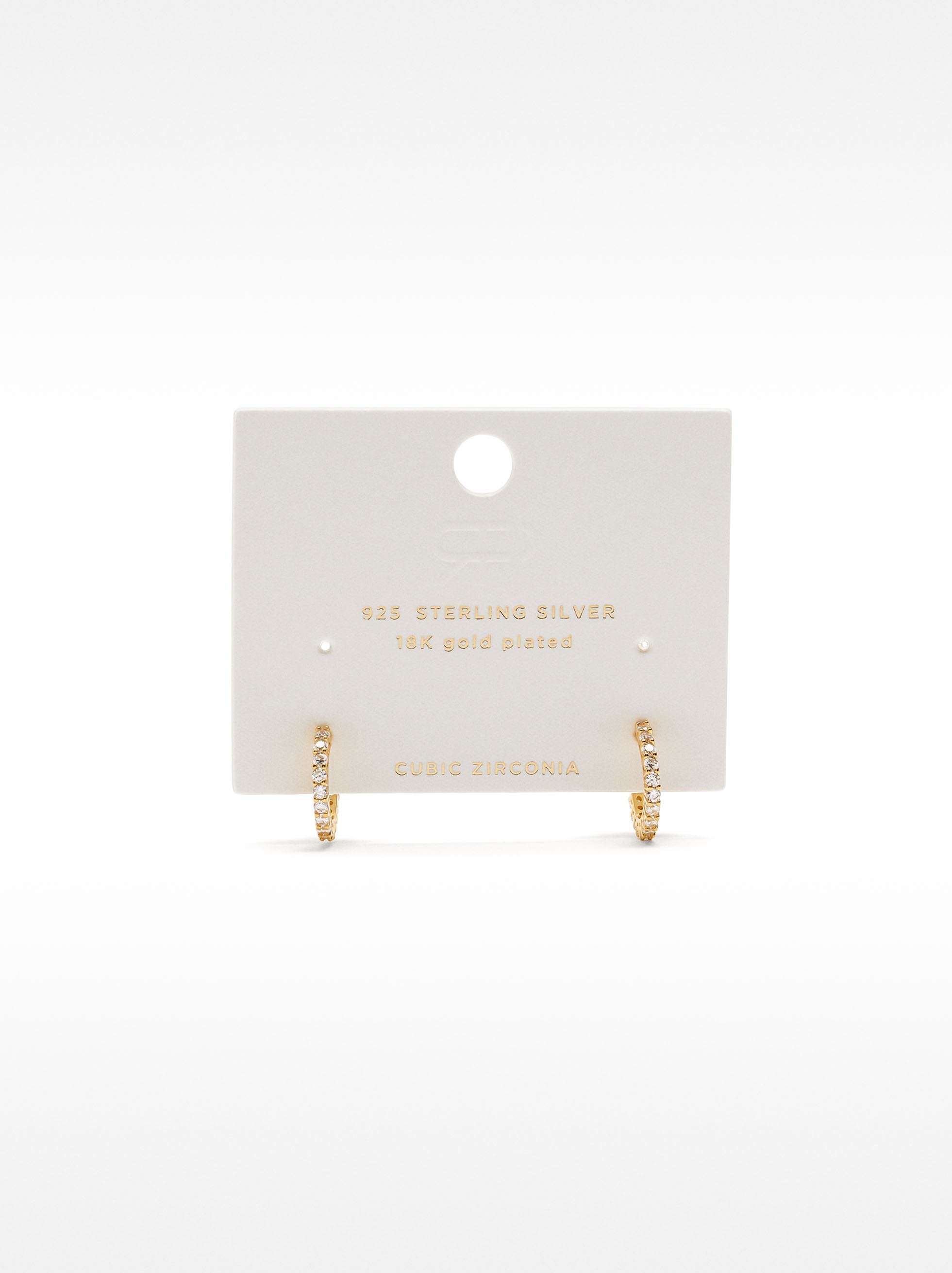 Aros Con Circonitas - Plata De Ley 925