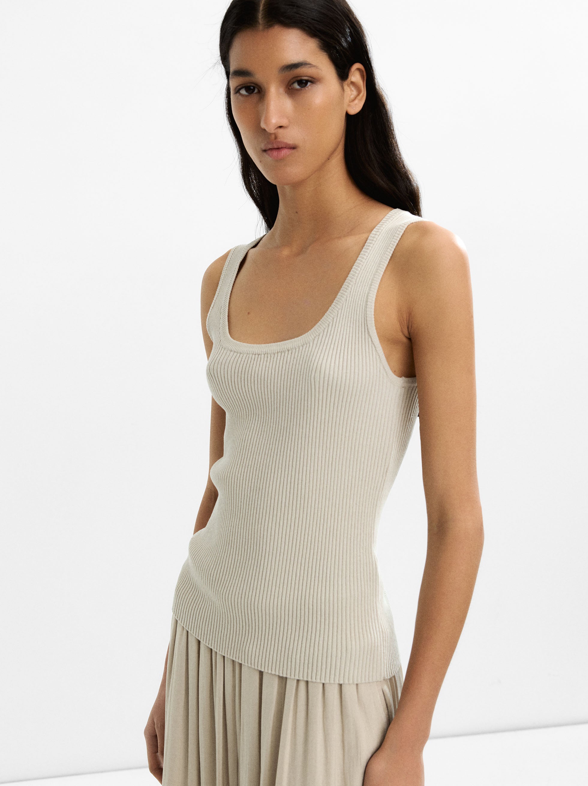 Top De Punto Canalado