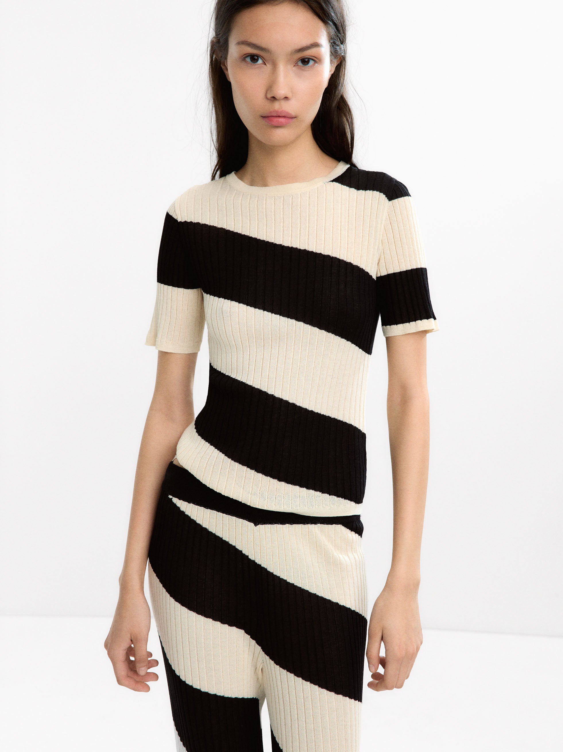 Jersey De Punto A Rayas