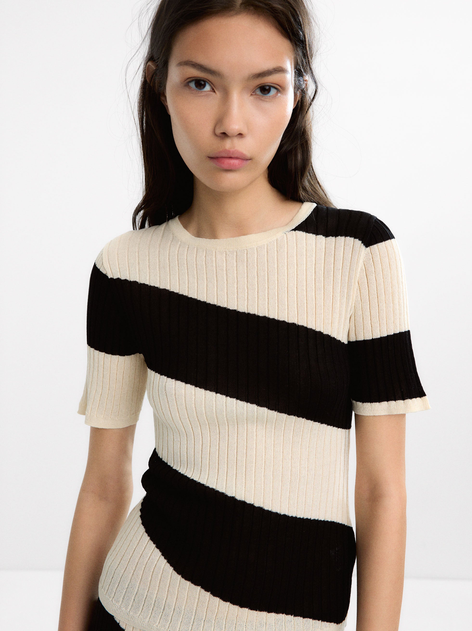 Jersey De Punto A Rayas