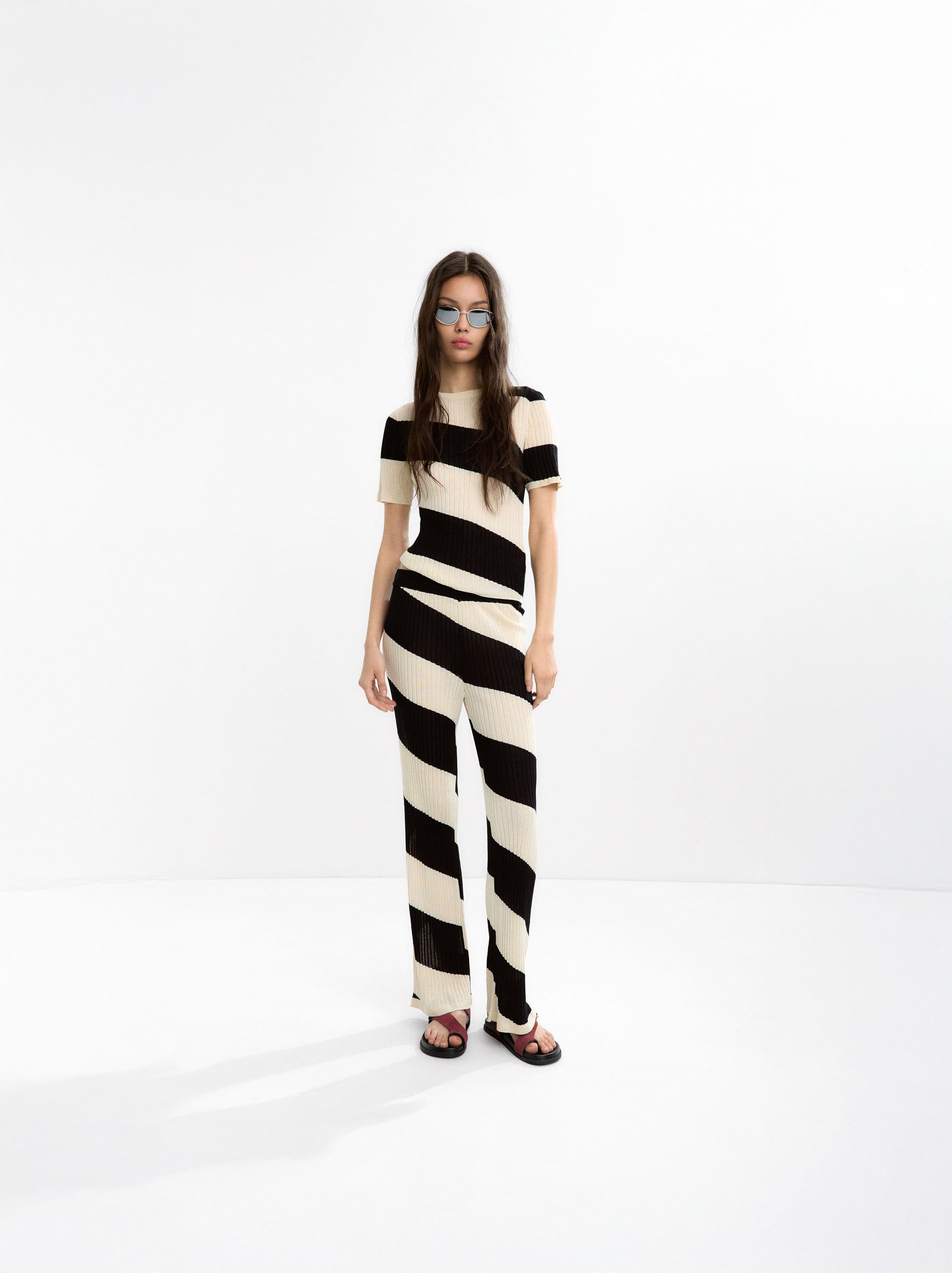 Jersey De Punto A Rayas