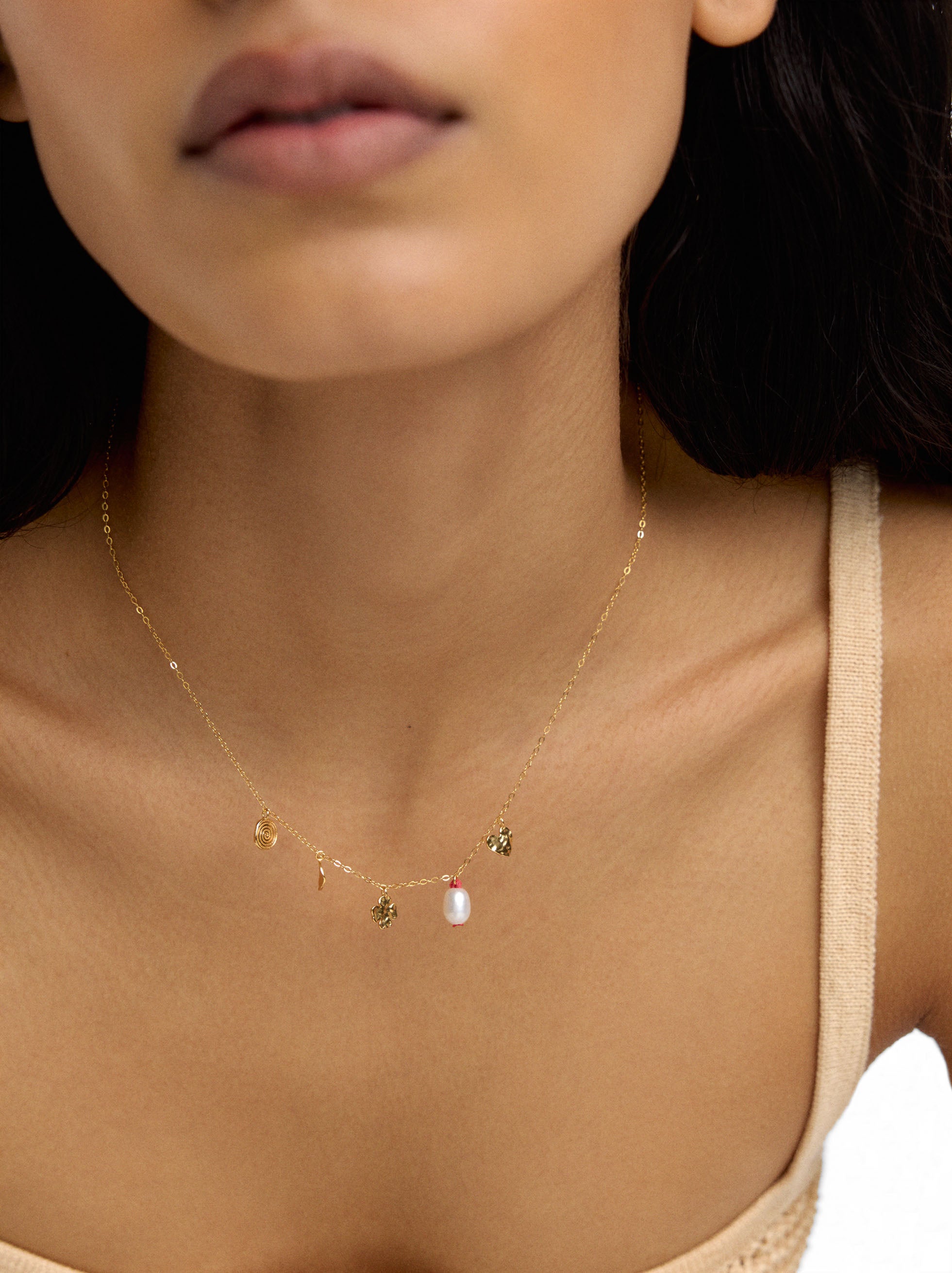 Collar Con Perlas De Agua Dulce - Plata De Ley 925