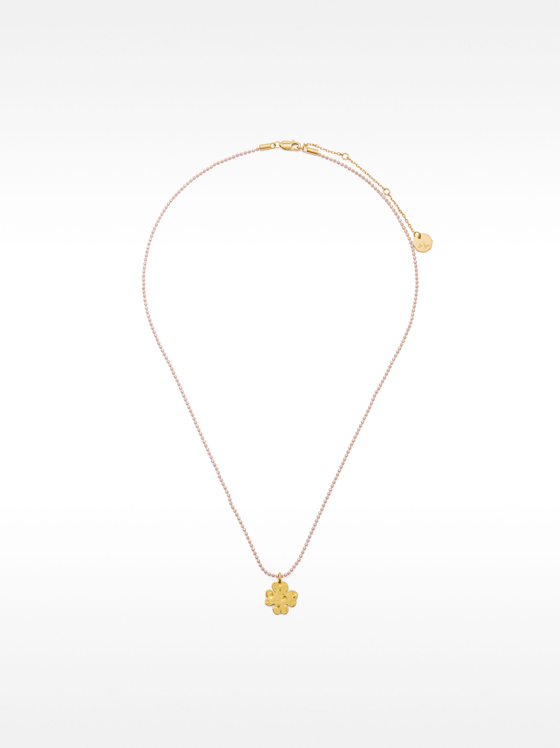 Collar De Trébol Esmaltado - Plata De Ley 925