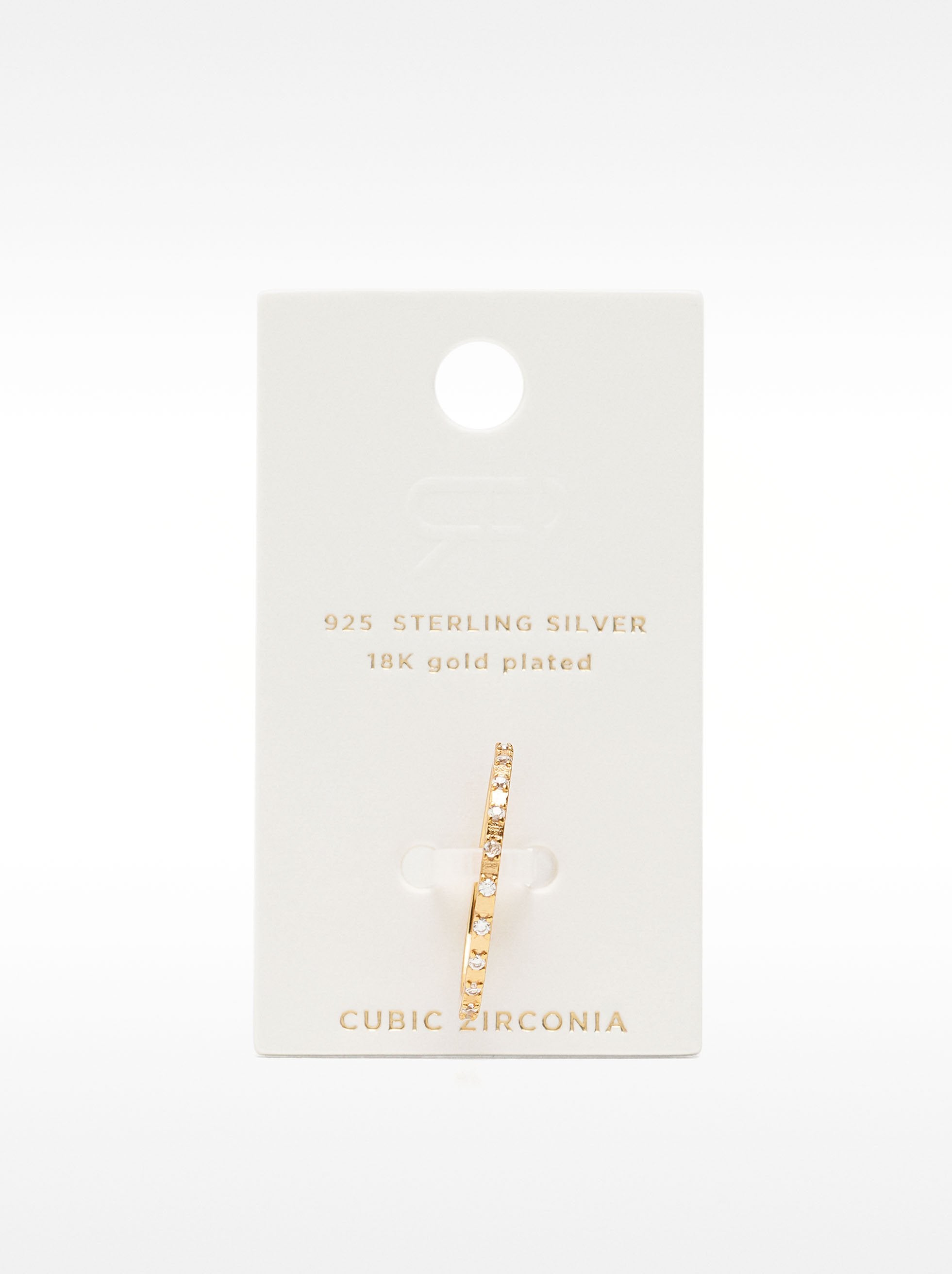 Anillo Con Circonitas - Plata De Ley 925