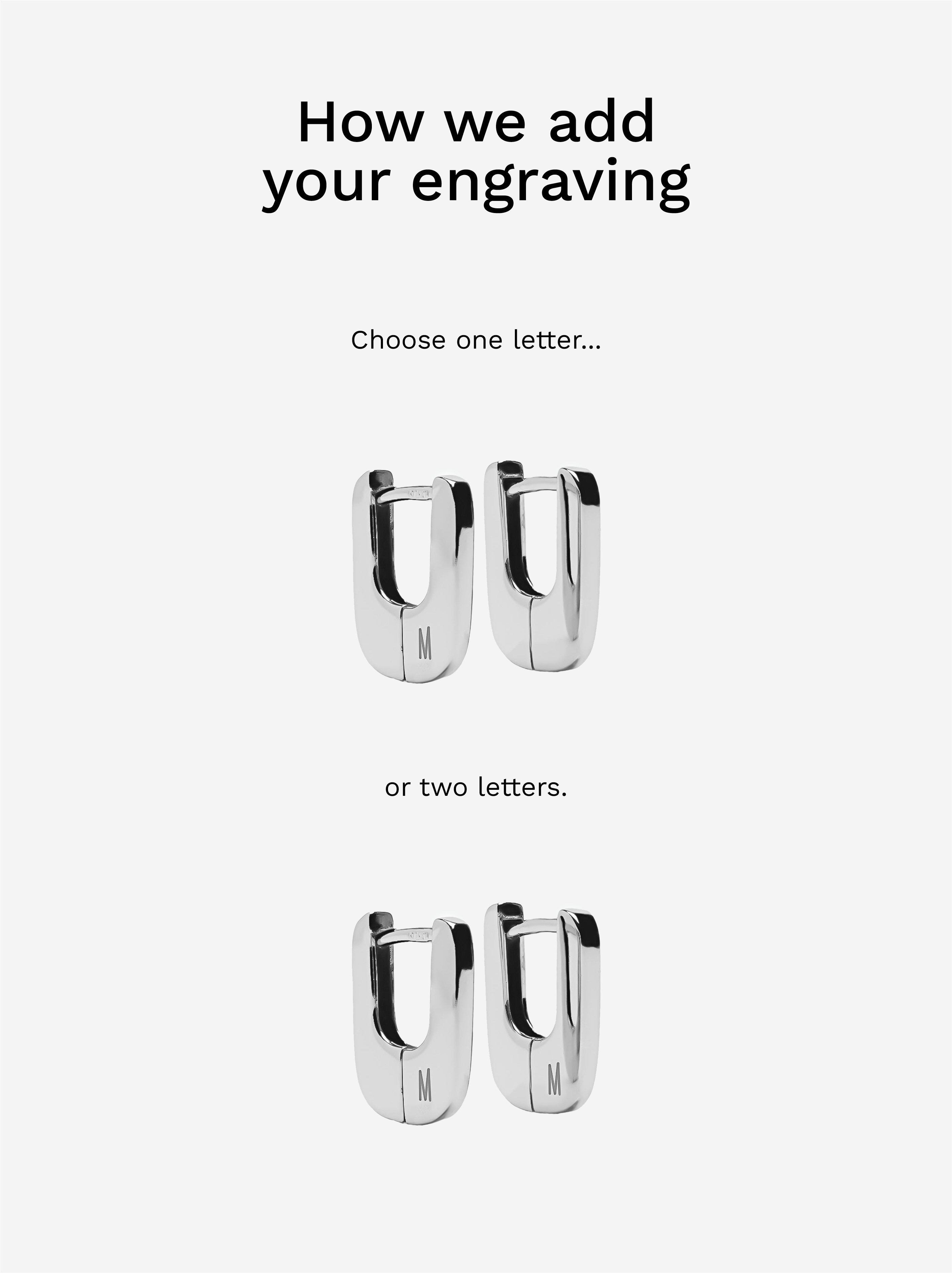 Aros Cortos - Plata De Ley 926