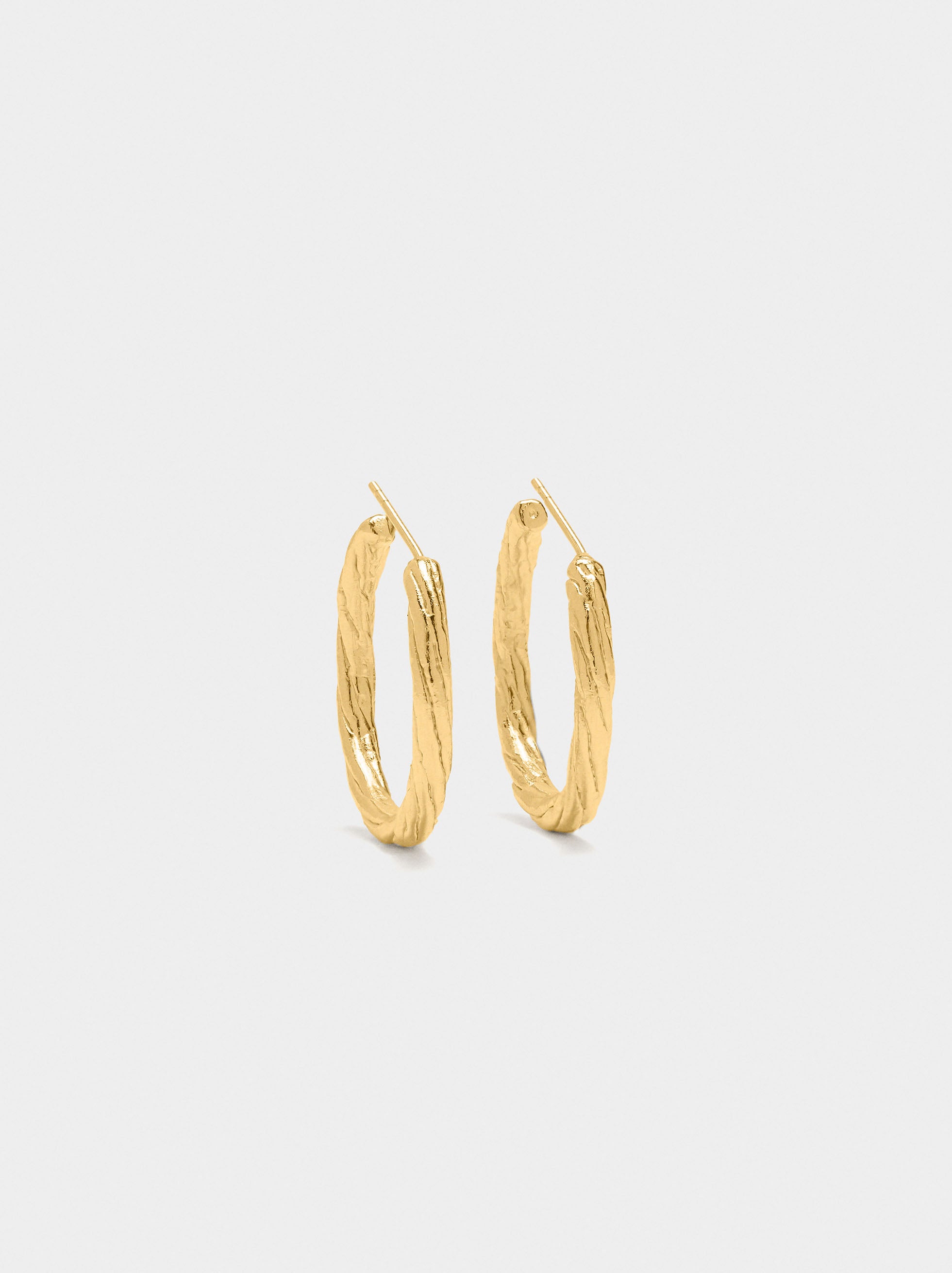 Aros Dorados - Plata De Ley 925