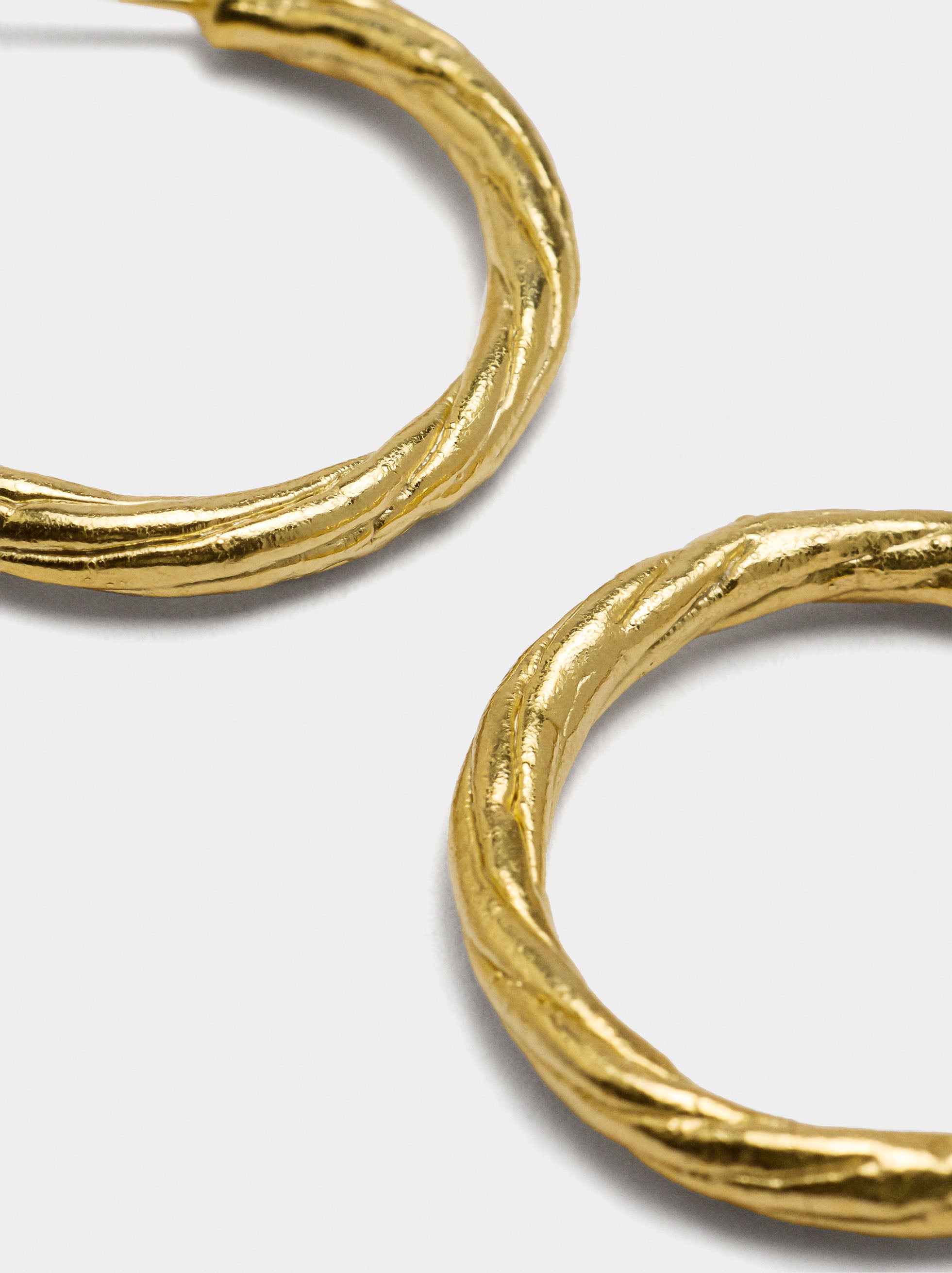 Aros Dorados - Plata De Ley 925