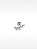 Piercing De Oreja Con Forma De Hojas – Acero Inoxidable