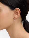 Pendientes Ear Jacket Con Circonitas - Plata De Ley 925