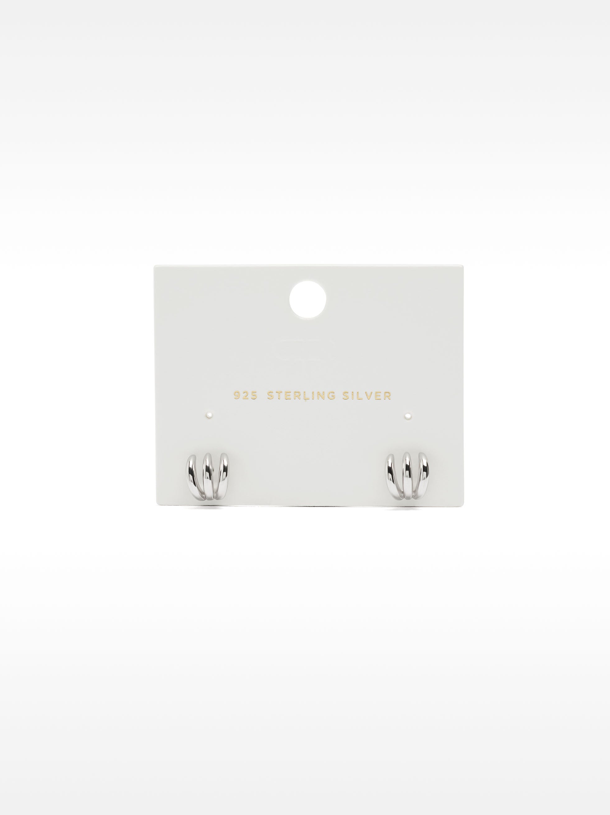 Pendientes Efecto Triple - Plata De Ley 925