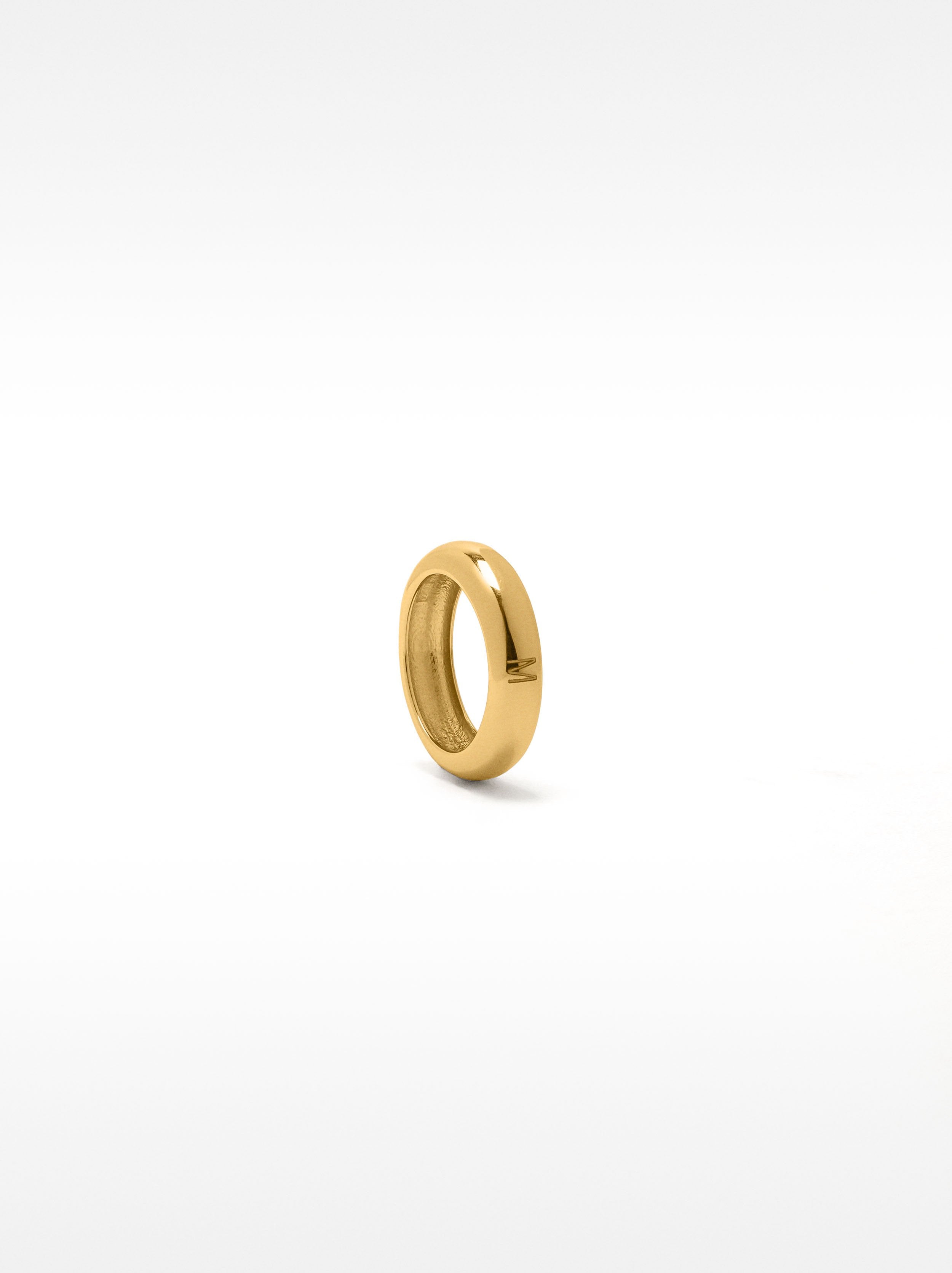 Anillo Redondeado Para Meñique - Plata De Ley 925