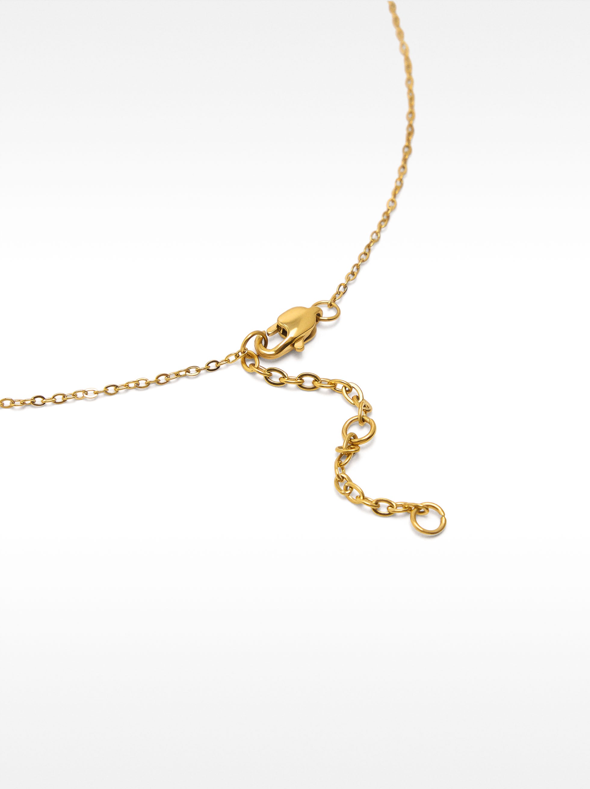 Collar Con Colgante De Cruz - Acero Inoxidable