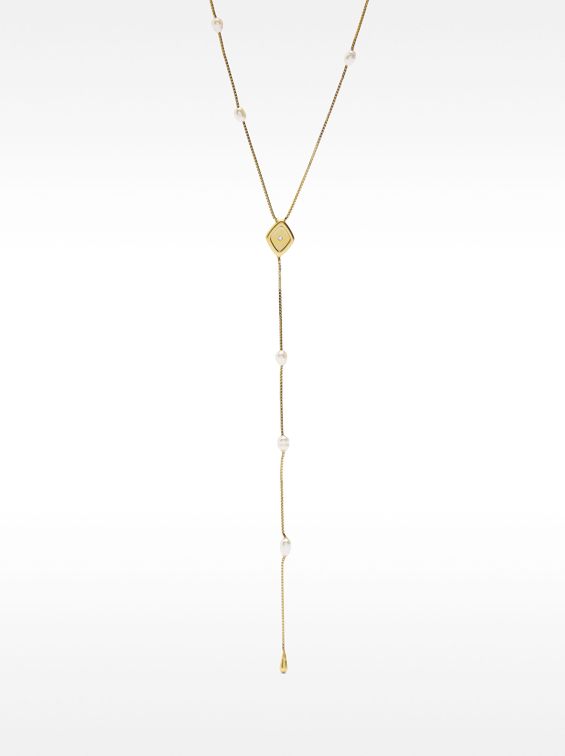 Collar Con Perlas De Agua Dulce - Plata De Ley 925