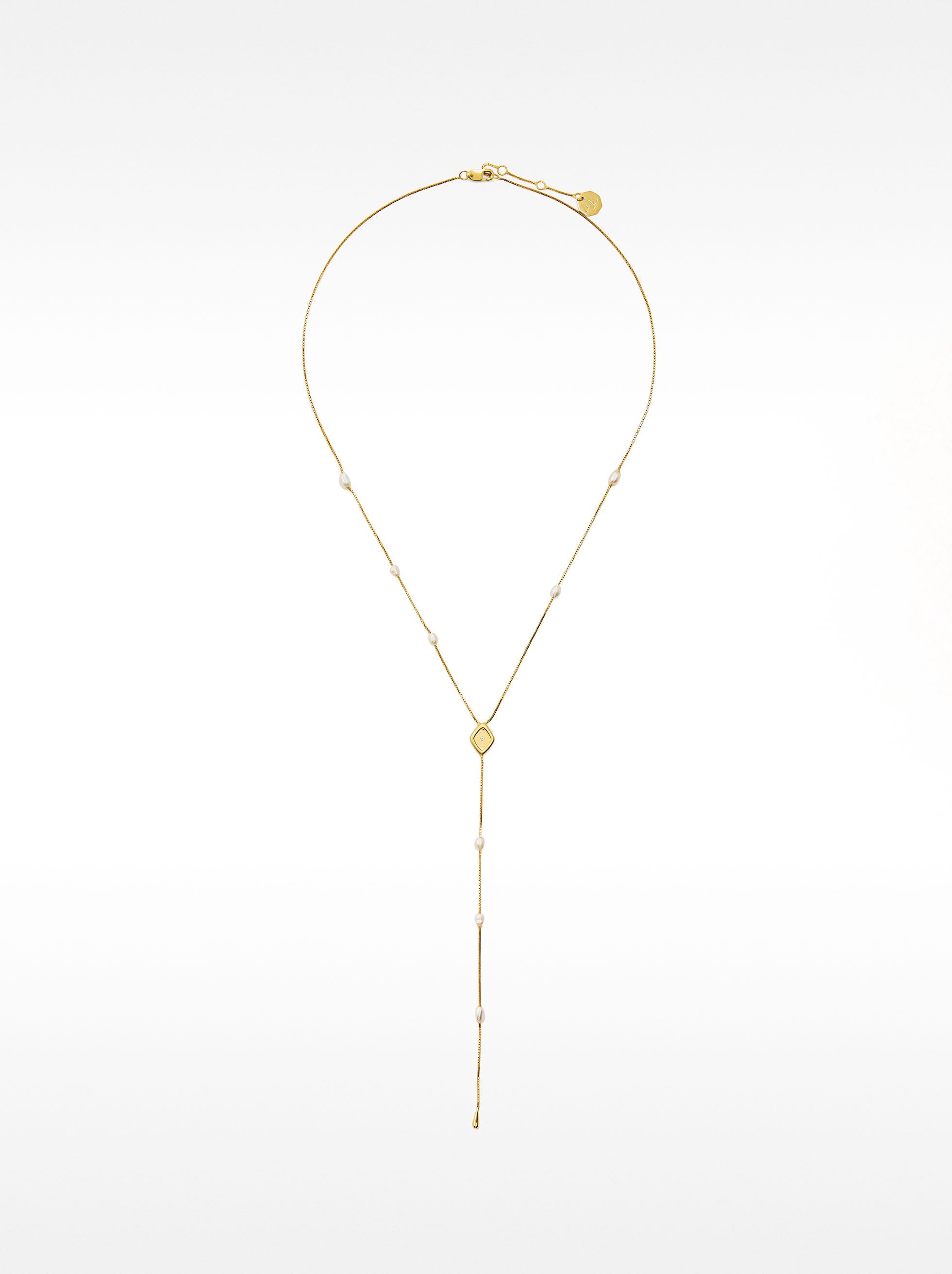 Collar Con Perlas De Agua Dulce - Plata De Ley 925