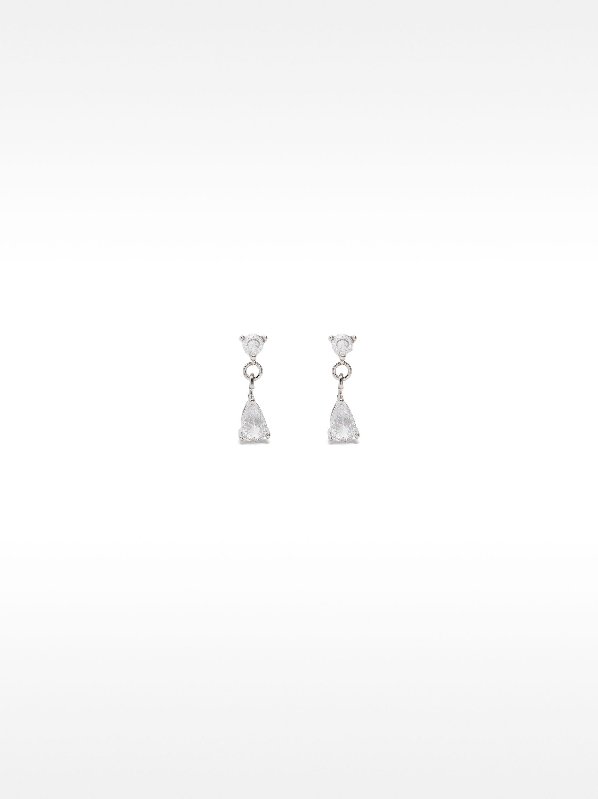 Pendientes Con Cristales - Acero Inoxidable