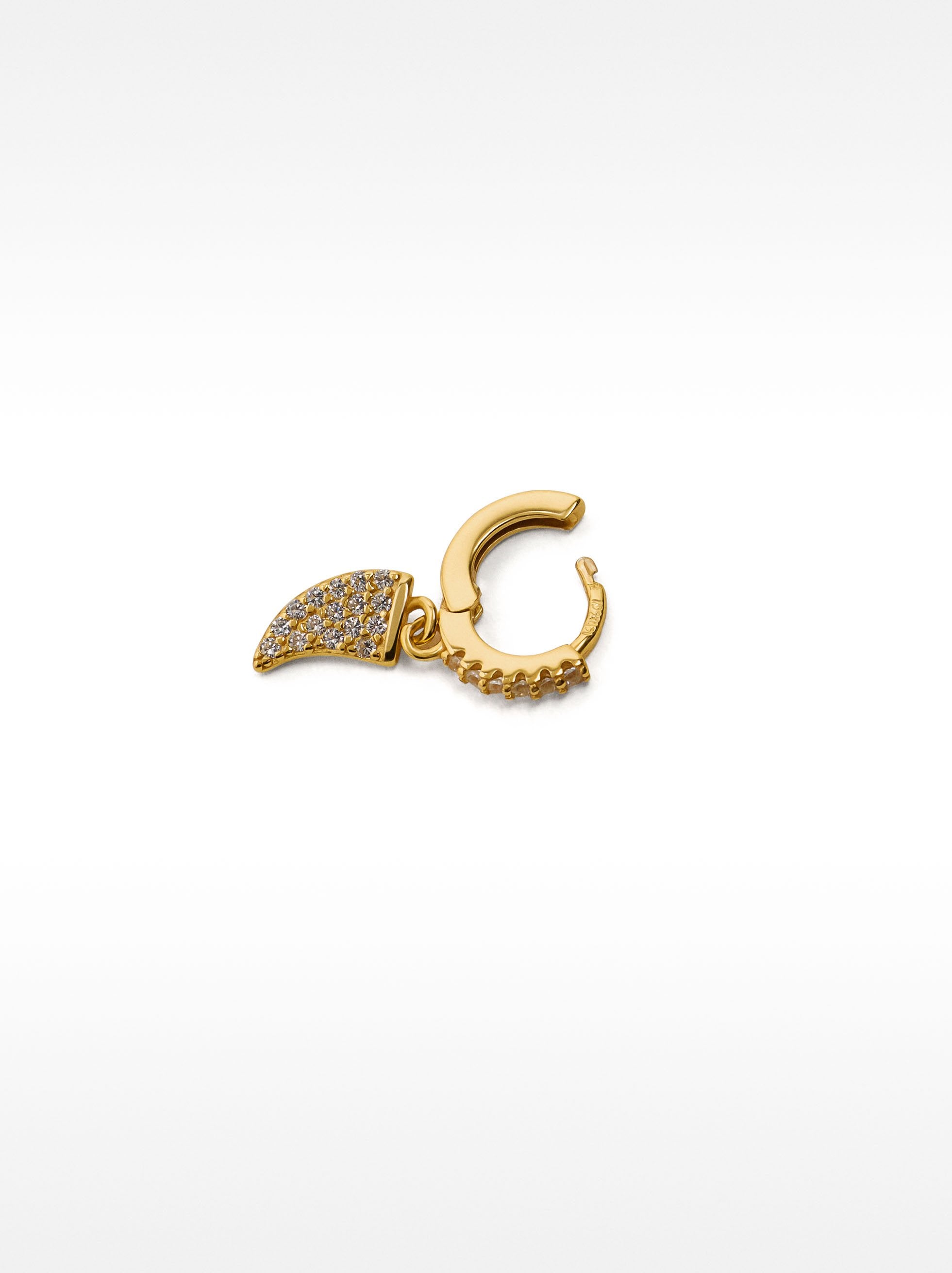 Aro Individual Con Circonitas - Plata De Ley 925