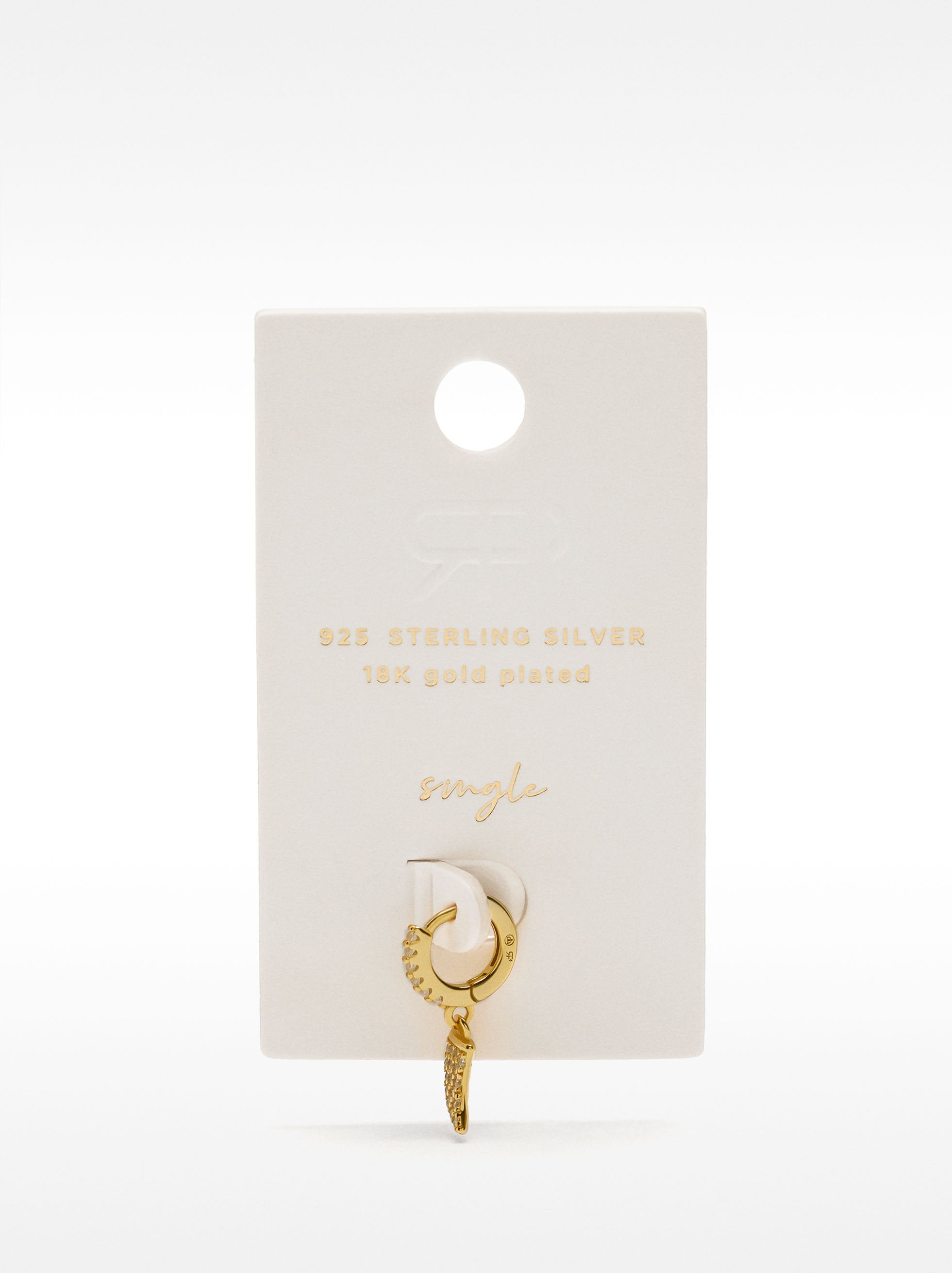 Aro Individual Con Circonitas - Plata De Ley 925