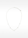 Collar Con Barras Y Circonitas - Plata De Ley 925