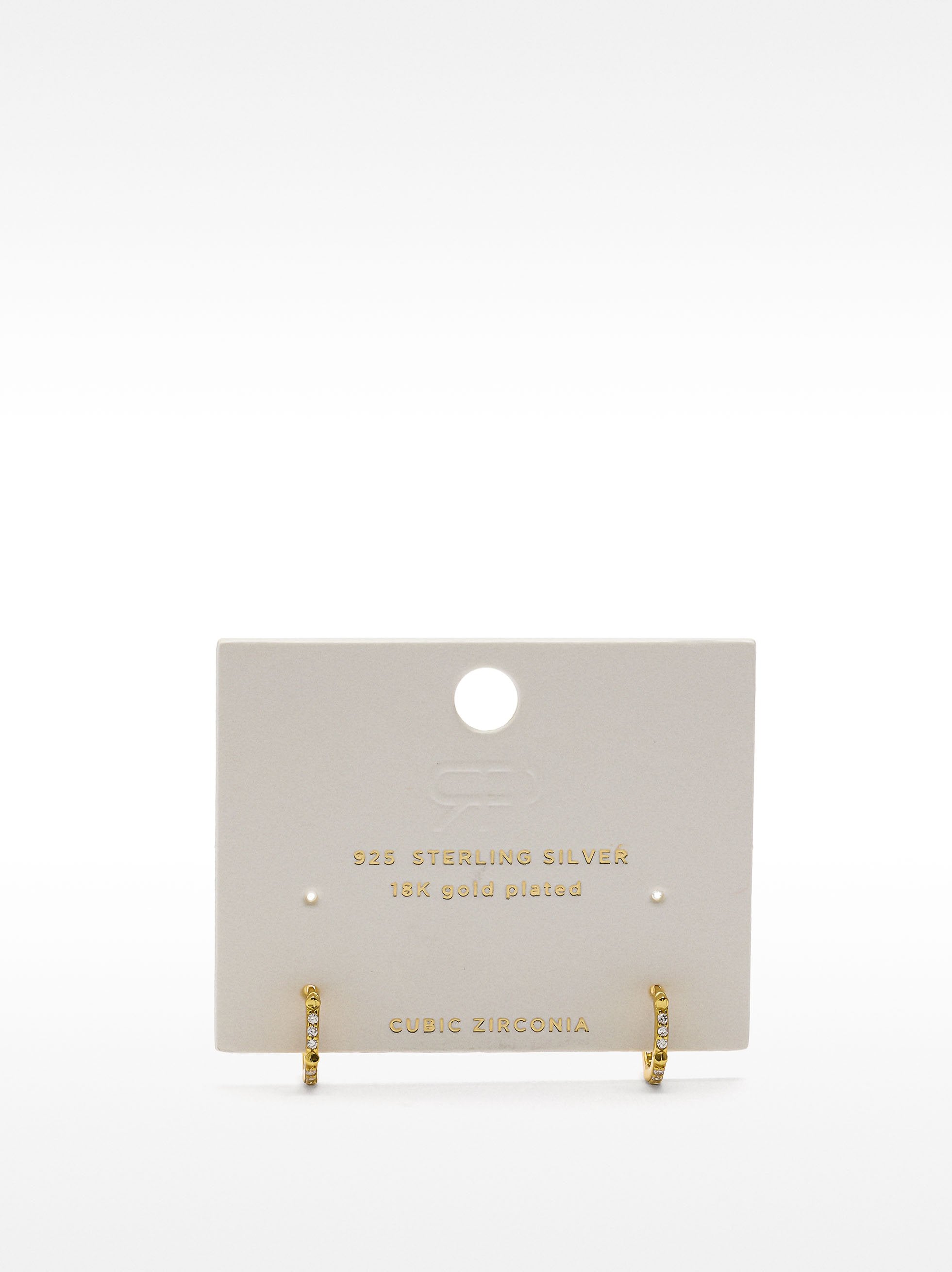 Aros Con Circonitas - Plata De Ley 925