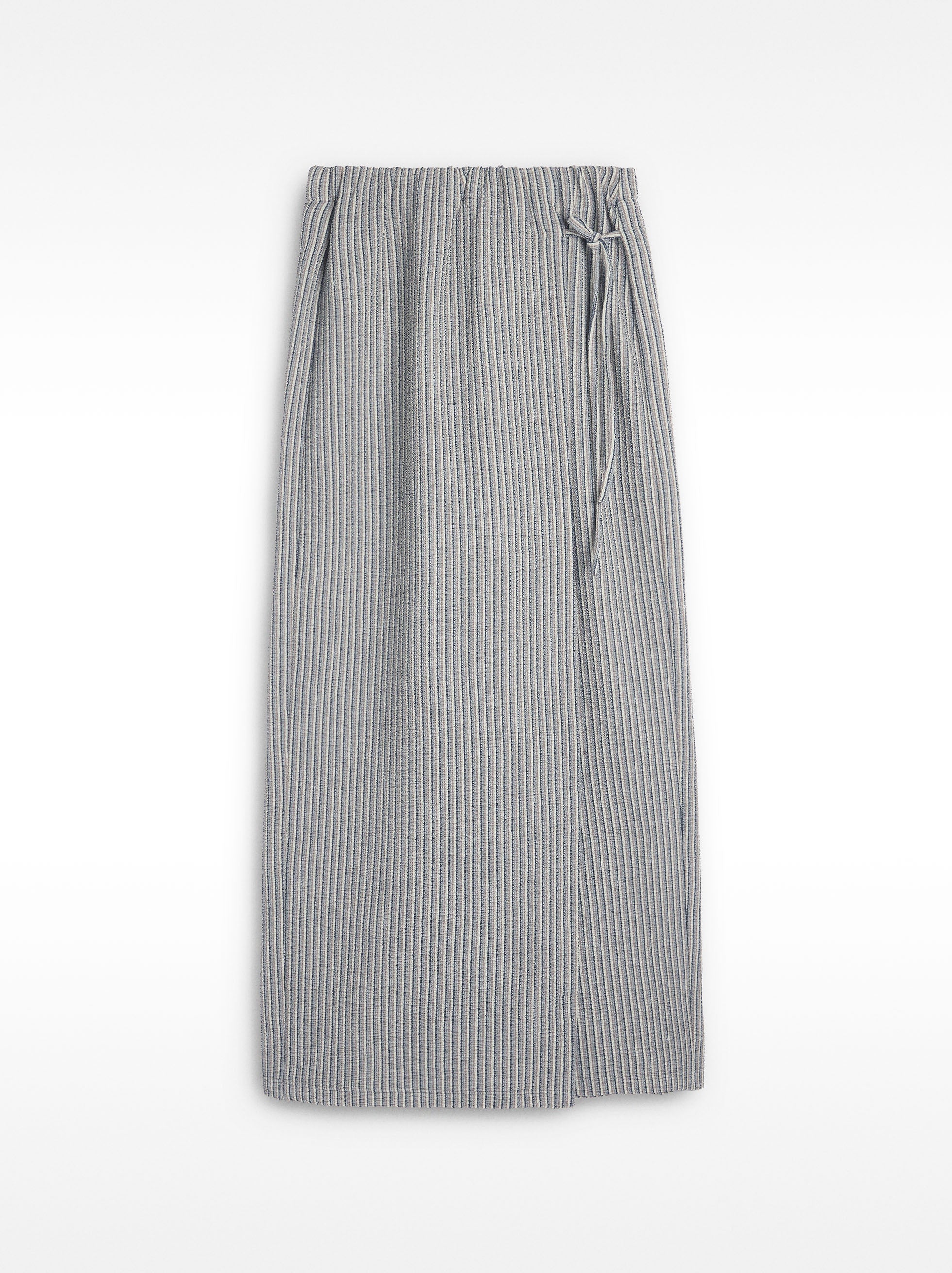 Pantalón Con Cruce De Rayas