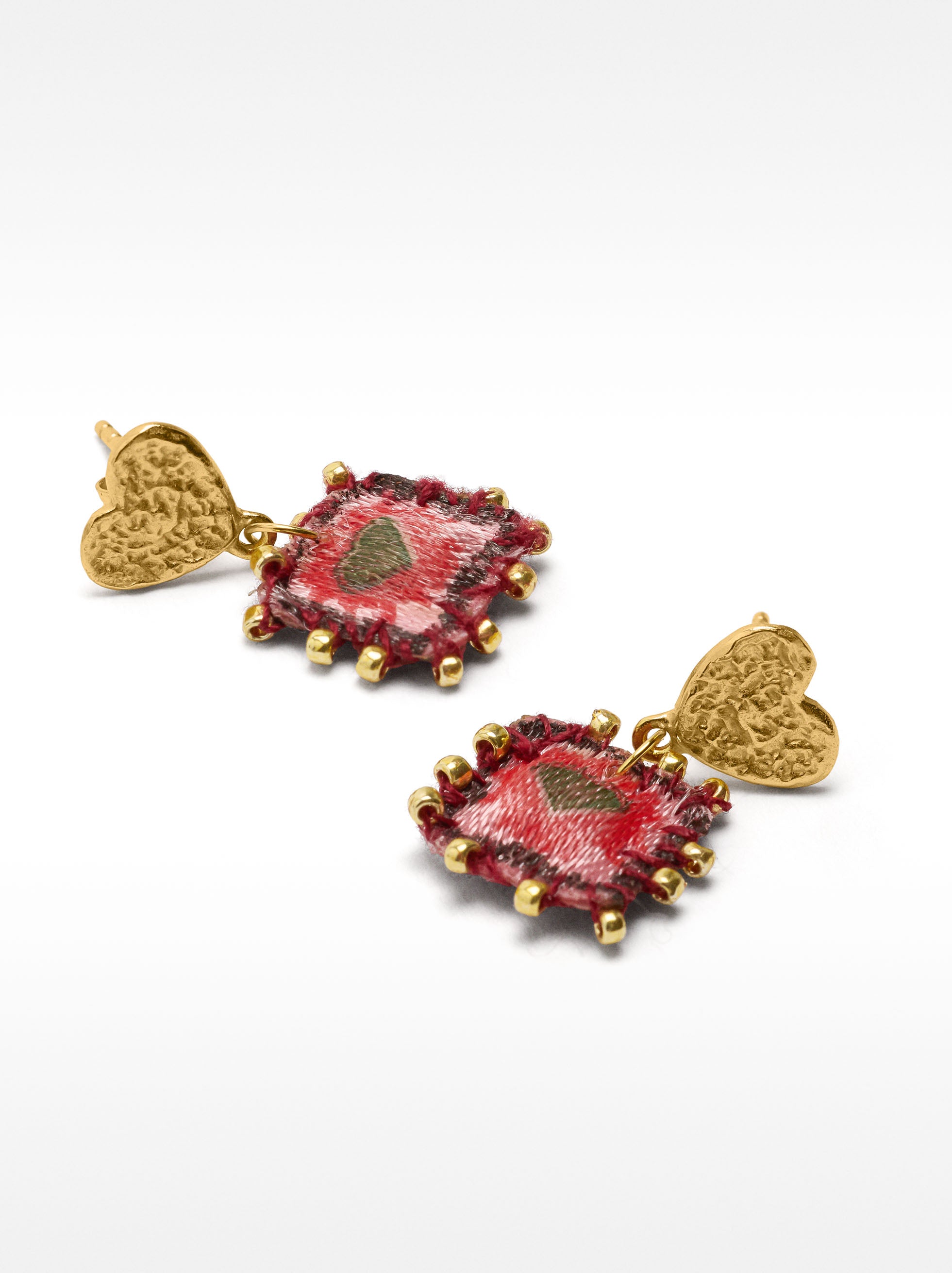 Pendientes Corazones - Plata De Ley 925