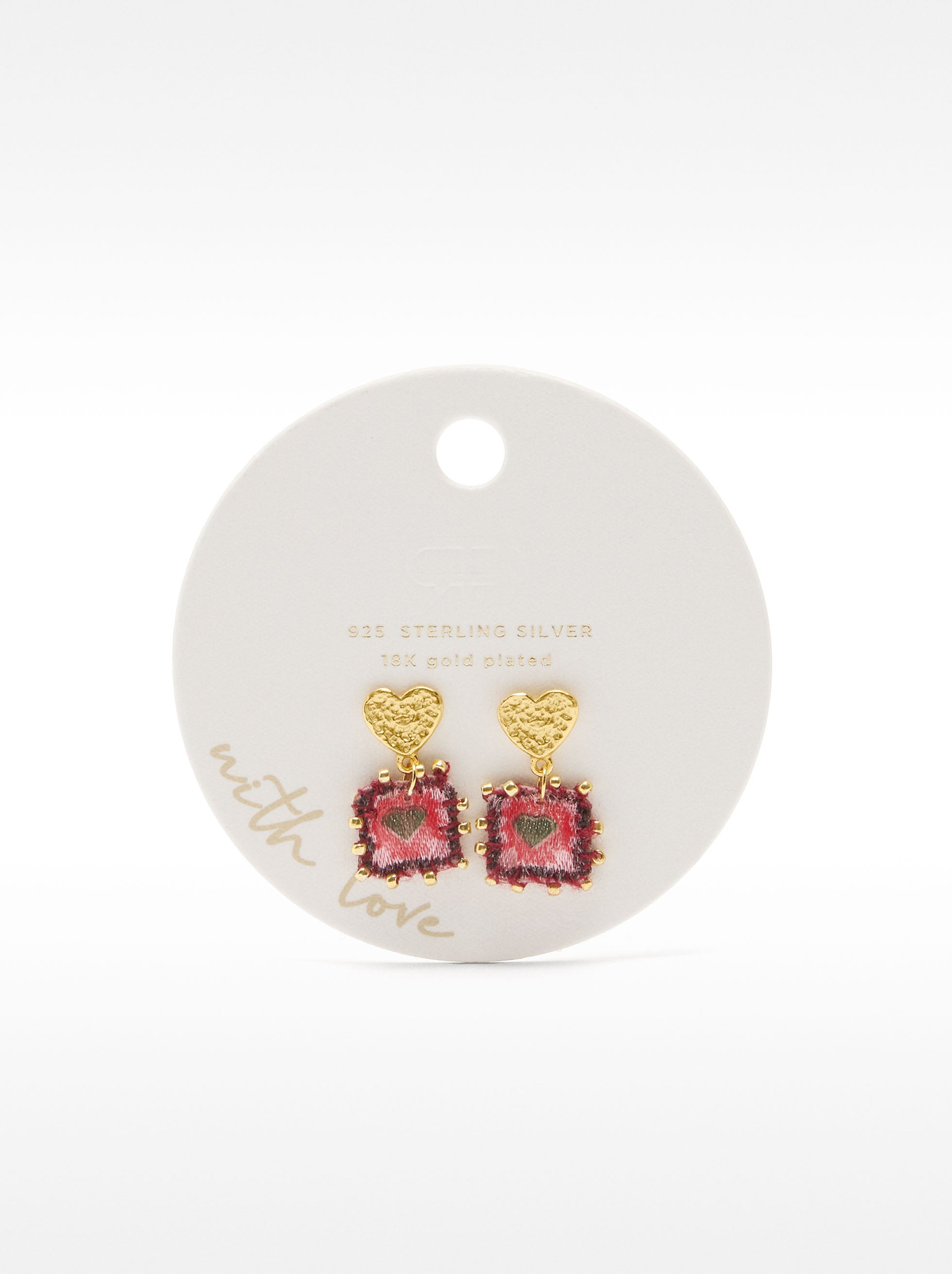 Pendientes Corazones - Plata De Ley 925