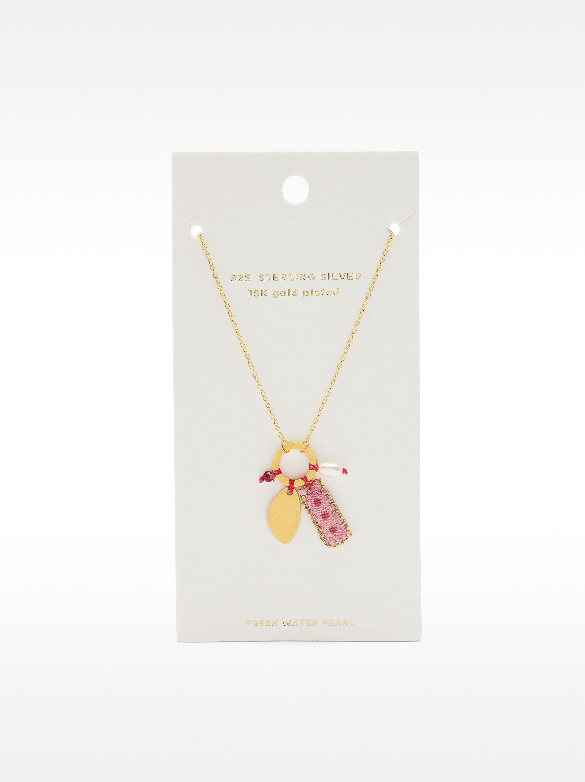 Collar Colgante Con Perla De Agua Dulce - Plata De Ley 925