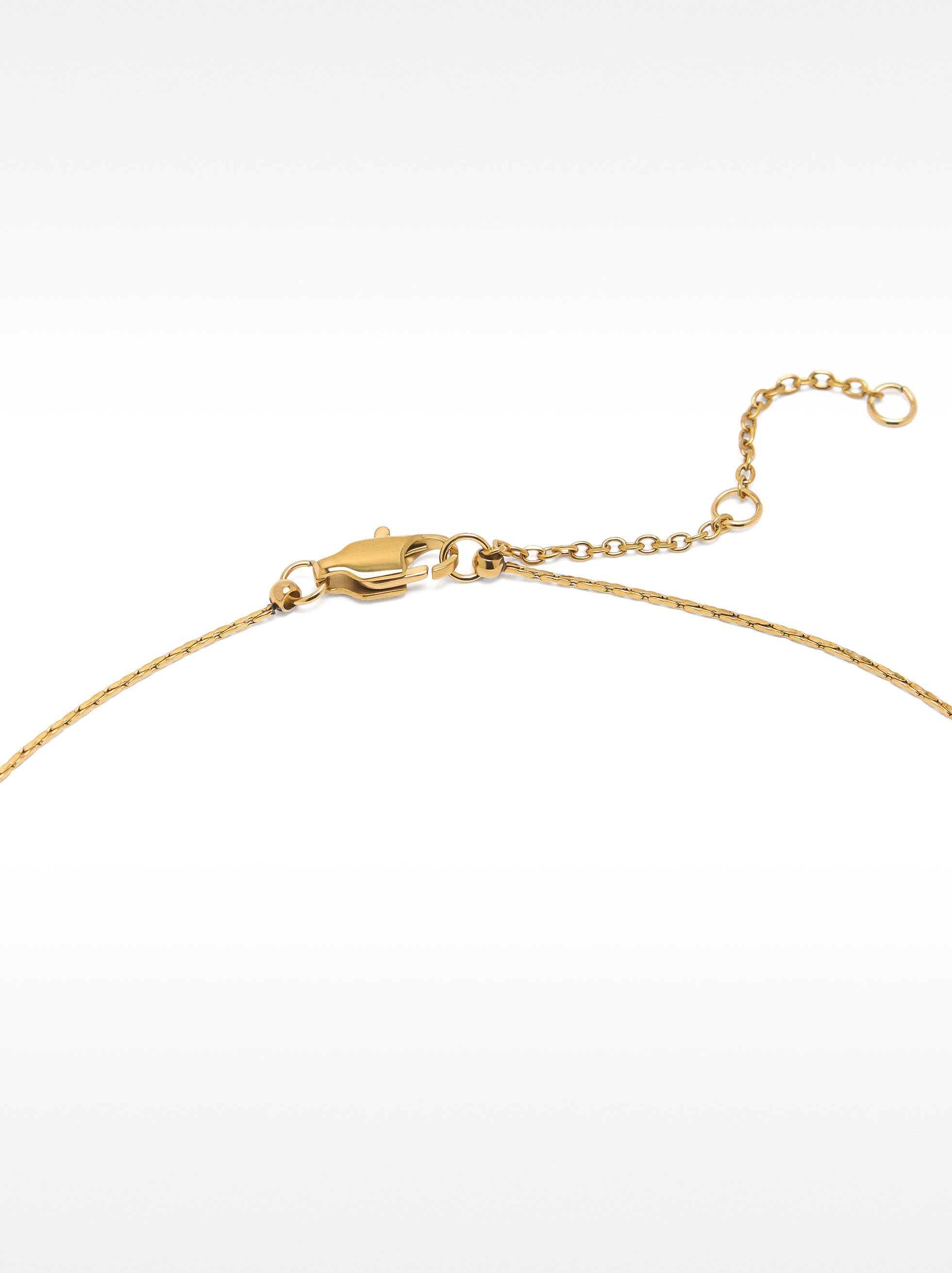 Collar Con Perla Barroca De Agua Dulce - Acero Inoxidable