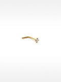 Piercing De Nariz Con Cristal – Acero Inoxidable