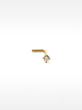 Piercing De Nariz Con Cristal – Acero Inoxidable